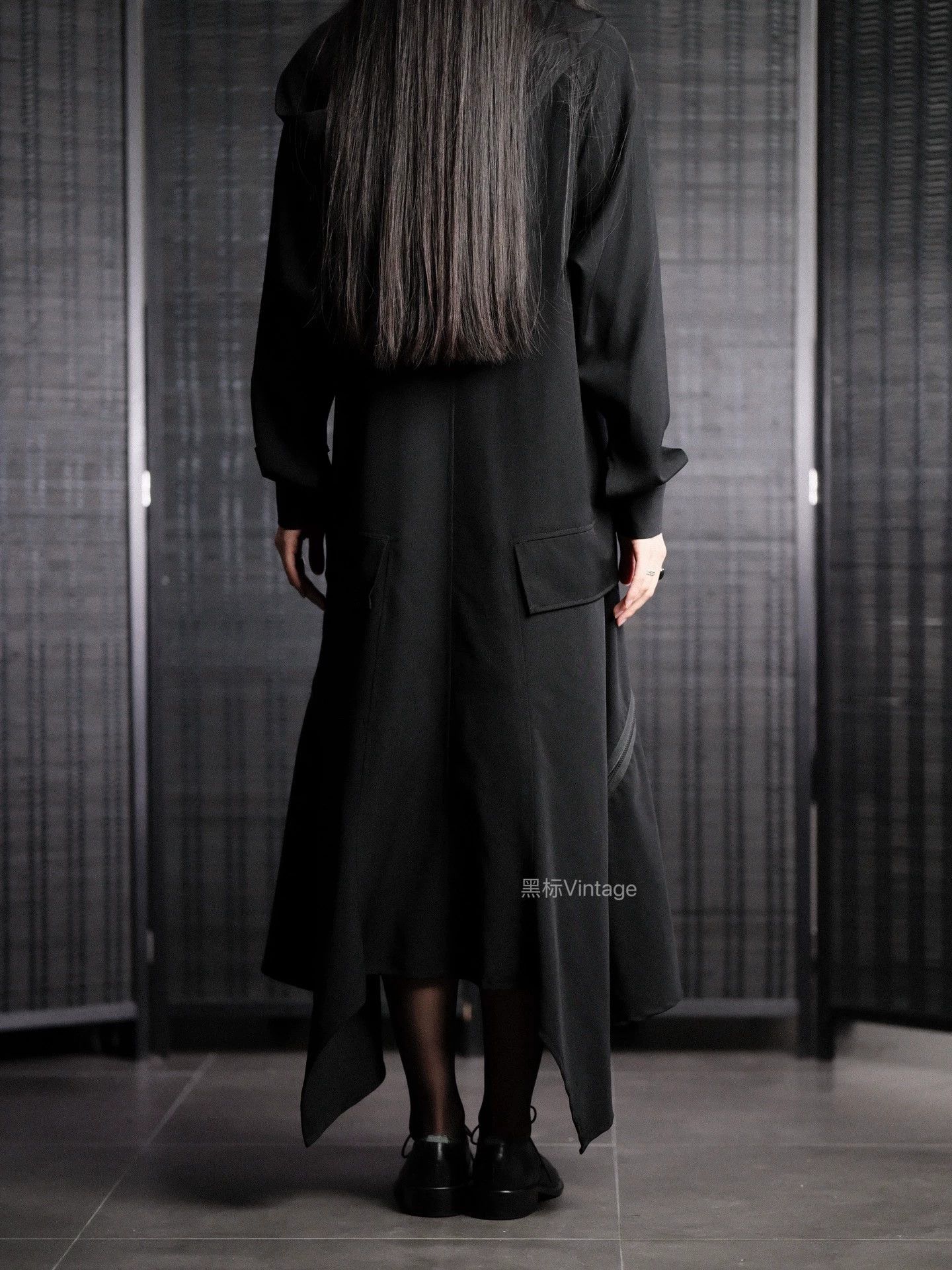 Yohji Yamamoto Yohji Yamamoto 19AW Vtg Pleated Zip Wool Dress Size S / US 4 / IT 40 - 2 Thumbnail