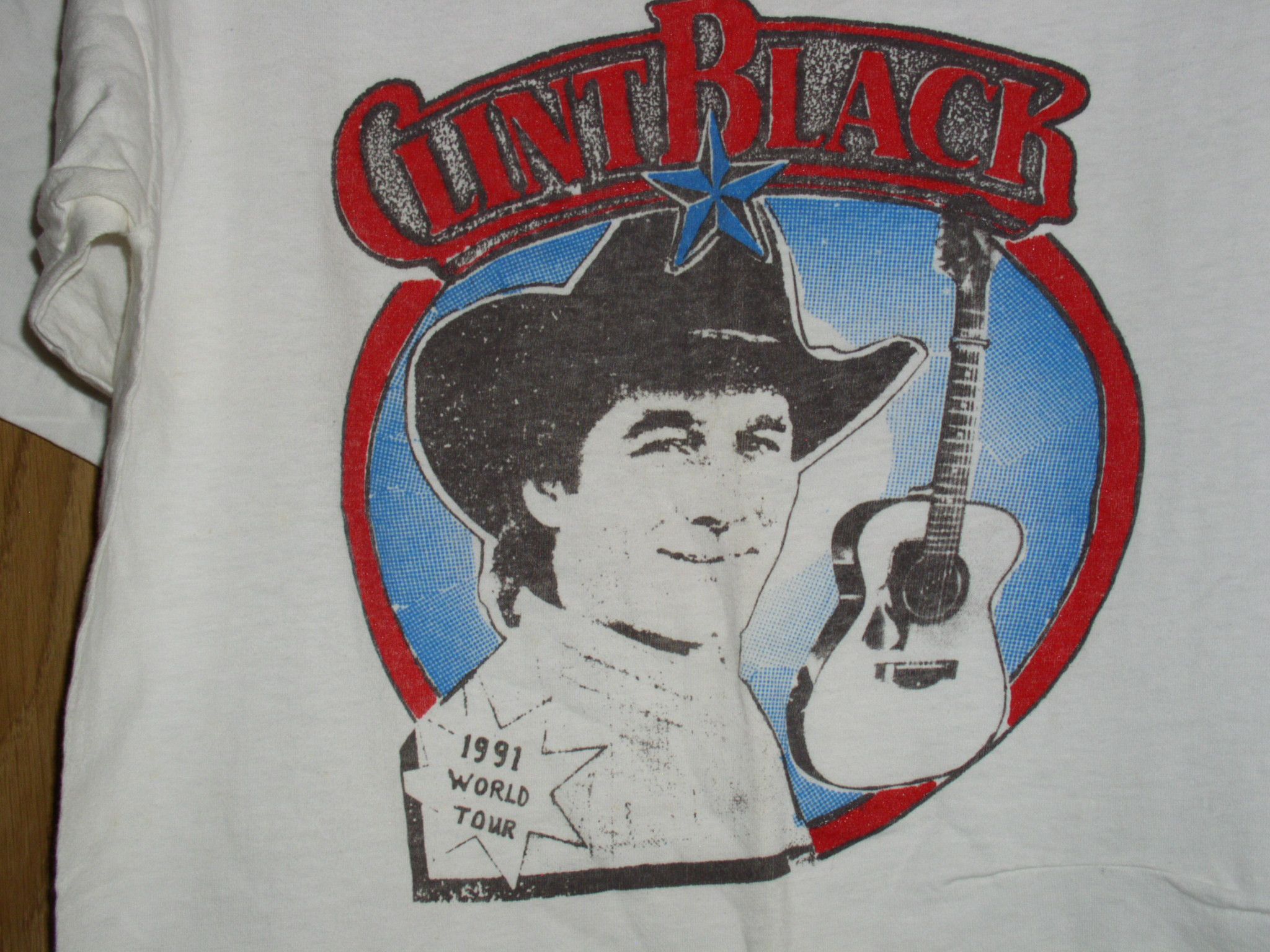 Vintage Clint Black Concert Shirt 1991 Merle Haggard Single Stitched Size US M / EU 48-50 / 2 - 3 Thumbnail