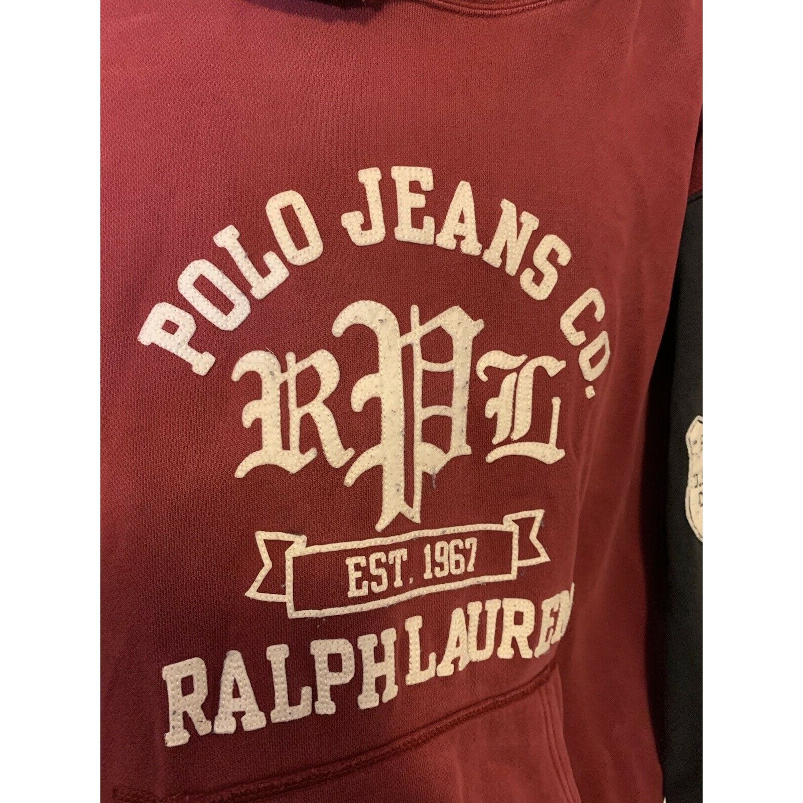 Ralph Lauren Vintage Polo Jeans Co Hoodie Ralph Lauren applique Sz L pock Size US L / EU 52-54 / 3 - 1 Thumbnail