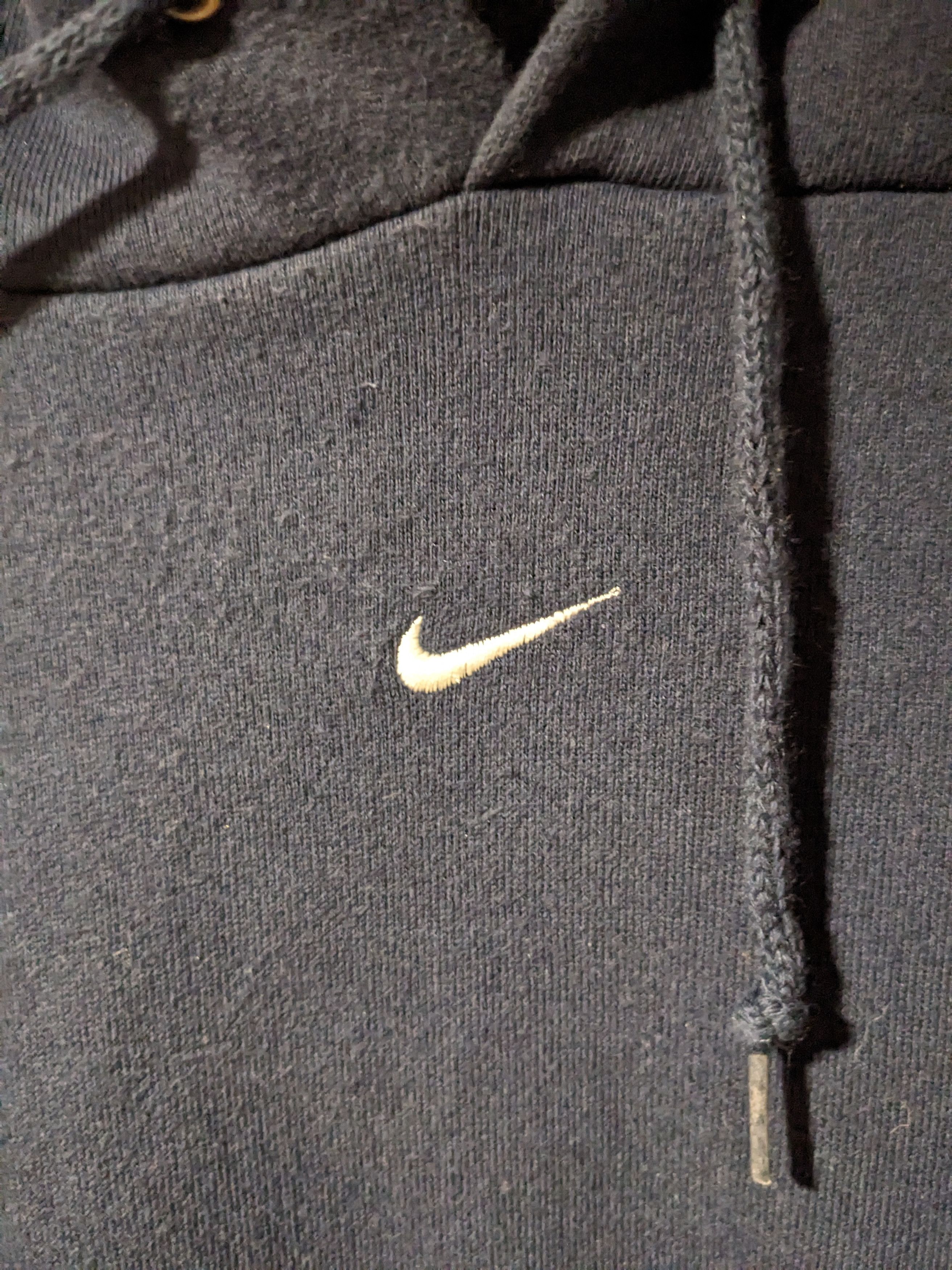 Nike Vintage 90s Nike Center Swoosh Blue Large Hoodie Size US L / EU 52-54 / 3 - 2 Thumbnail