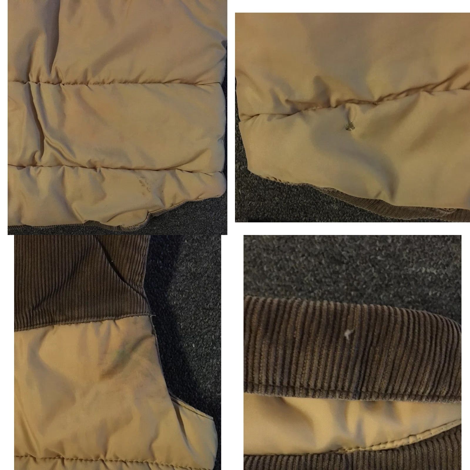 Quiksilver VINTAGE Ocean Pacific OP Faded Distressed Corduroy Puffer Vest XS Beach Surf Skate Grunge - Quiksilver OP 80s Vintage Jacket Mens XS Brown Size US XS / EU 42 / 0 - 9 Thumbnail