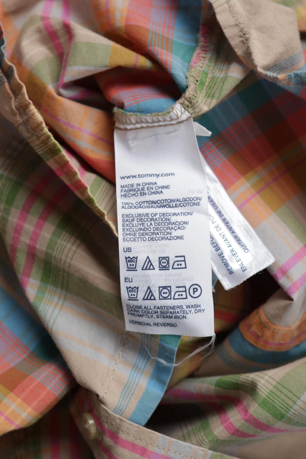 Tommy Hilfiger 00's Tommy Hilfiger Plaid Short Sleeve Button-Up Size S / US 4 / IT 40 - 5 Thumbnail