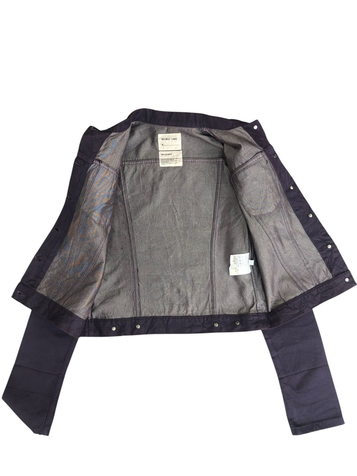 Helmut Lang Helmut Lang Denim Jacket Raw Silk Denim Size US XXS / EU 40 - 13 Thumbnail