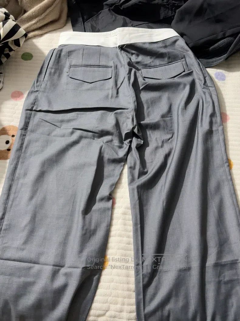 The Row The Row size 6 Grey straight-leg trousers Size 27" / US 4 / IT 40 - 4 Thumbnail