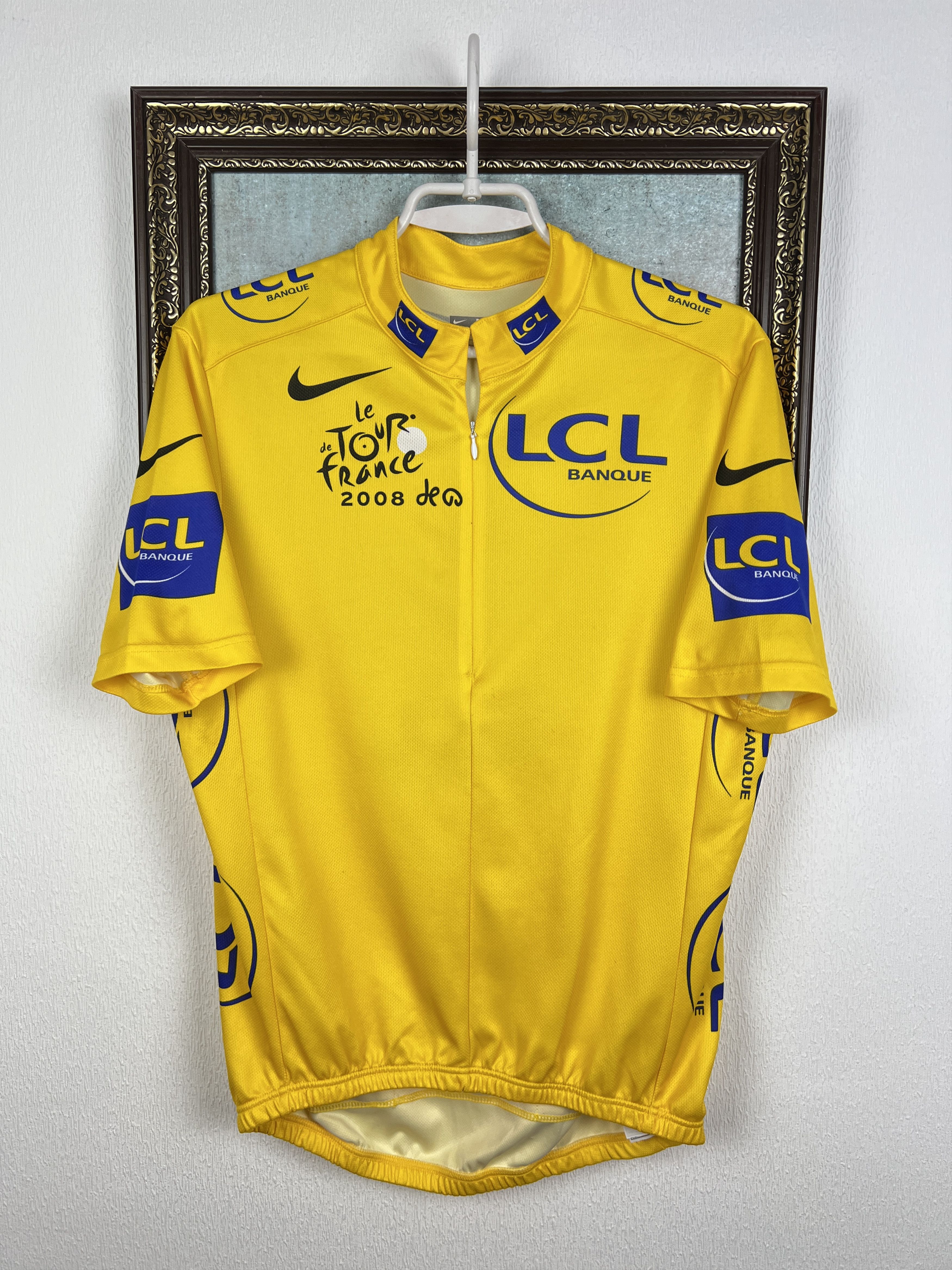 Nike LCL Banque Cycling Shirt Le Tour de France Jersey Rare Size US M / EU 48-50 / 2 - 1 Thumbnail