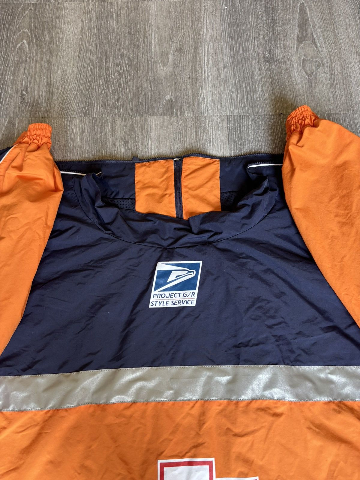 PROJECT G/R Project G/R Orange Upside Down Track Jacket Size US M / EU 48-50 / 2 - 13 Thumbnail