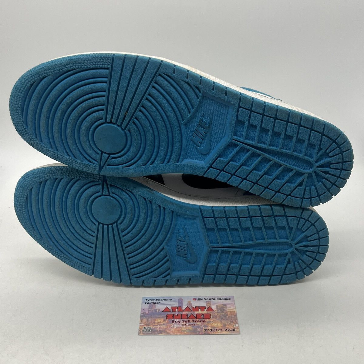 Nike Air Jordan 1 low laser blue Size US 12 / EU 45 - 7 Thumbnail