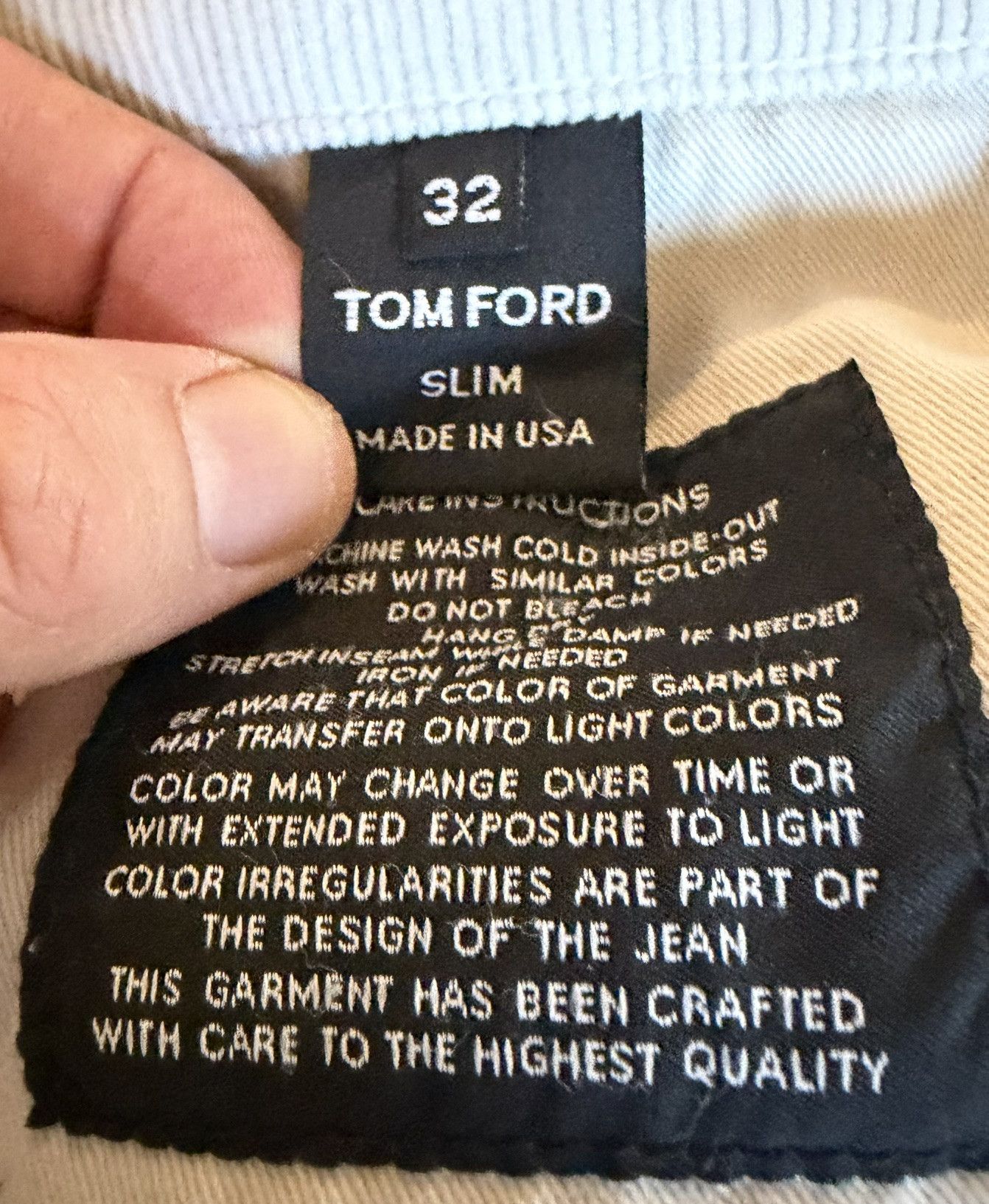 Tom Ford Tom Ford Cream Cords - 32 Waist Size US 32 / EU 48 - 3 Thumbnail