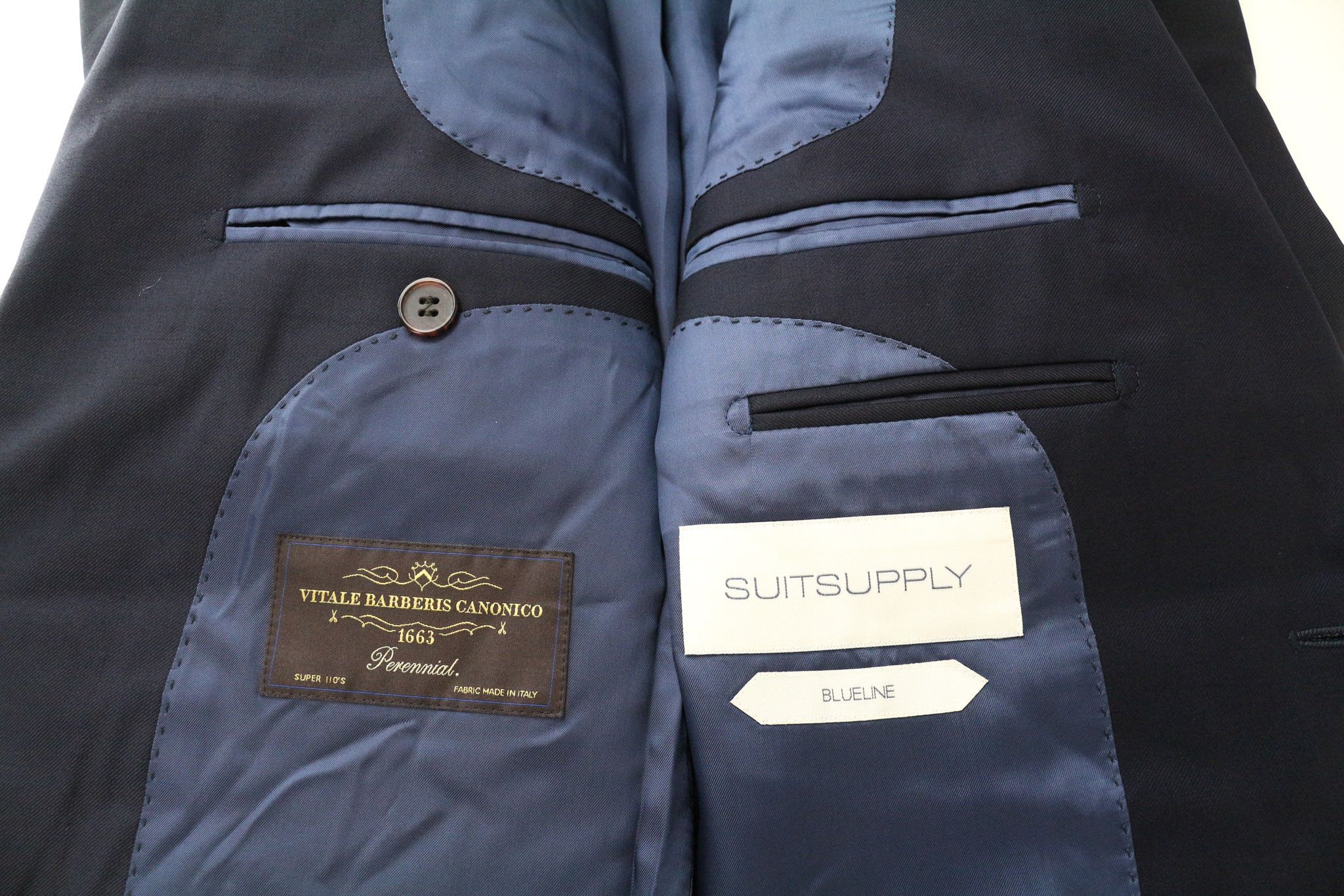 Suitsupply LAZIO BLUELINE UK36L Blue Wool Blazer 75095 Size 36R - 5 Thumbnail