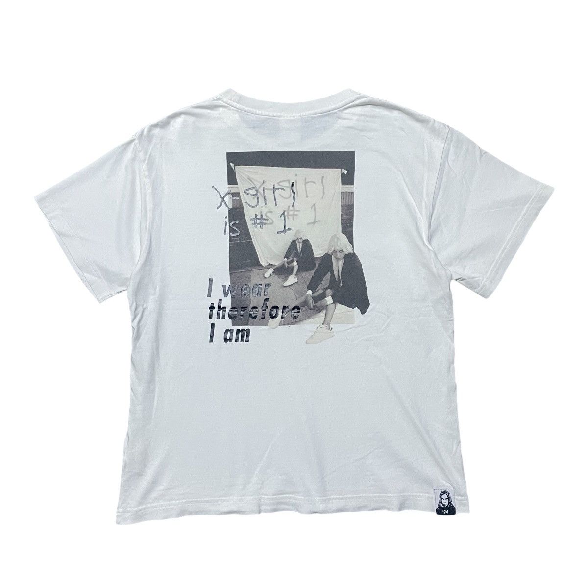 Hysteric Glamour × Japanese Brand 💥X-Girl “I wear therefore I am” Backhit Tees Size US M / EU 48-50 / 2 - 1 Thumbnail