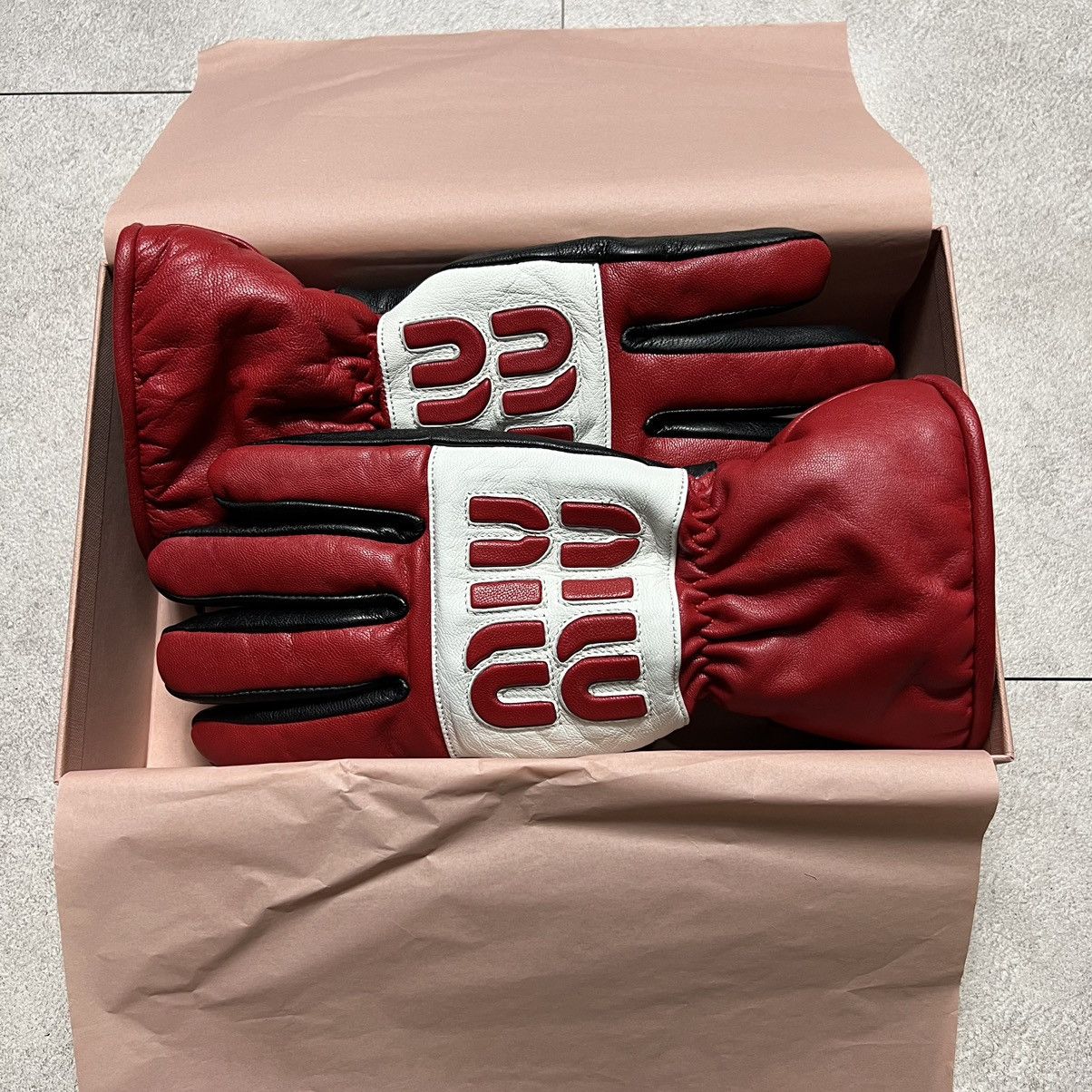 Miu Miu miu miu moto leather grove Size ONE SIZE - 10 Thumbnail