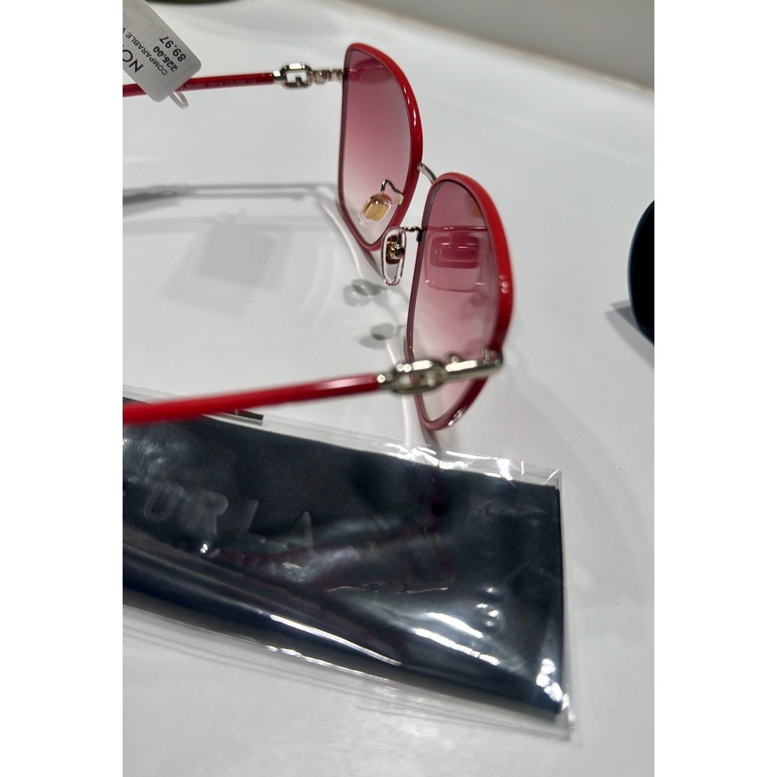 Furla Furla 58mm Gradient Square Sunglasses Shiny Light Gold Size ONE SIZE - 3 Thumbnail