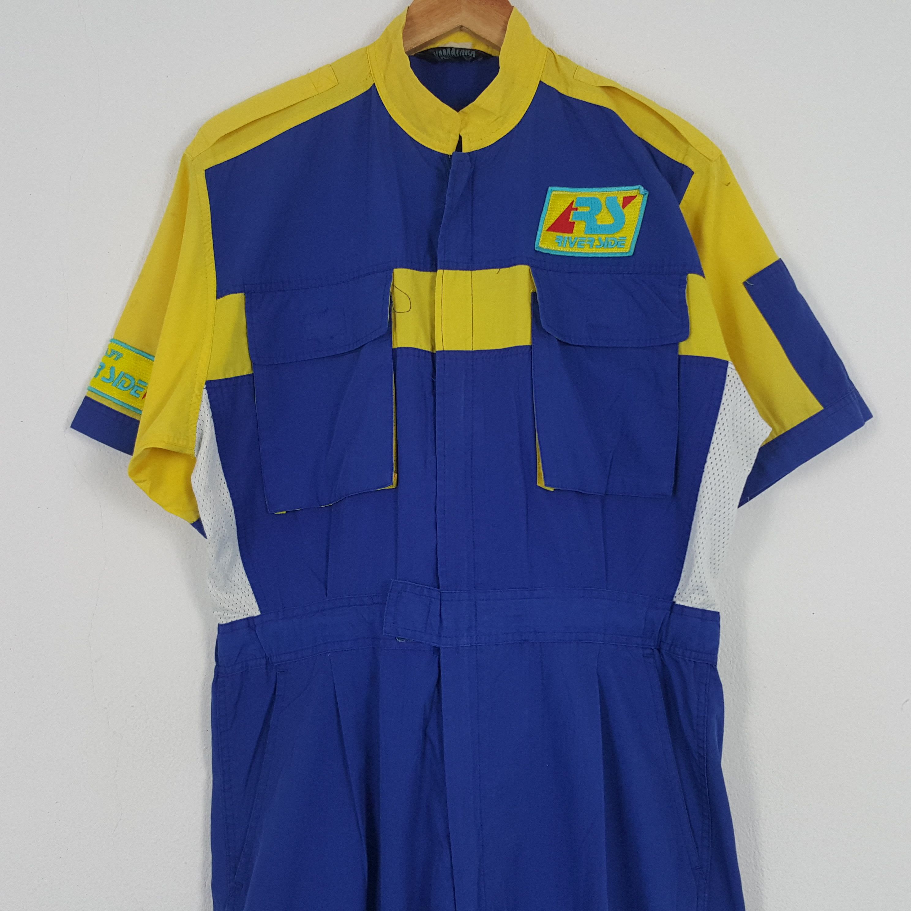 Japanese Brand × Vintage Vintage River Side Japanese Motorsports Coverall Jacket Size US M / EU 48-50 / 2 - 5 Thumbnail