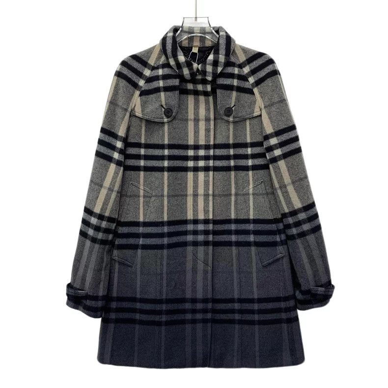 Burberry Burberry Colorblock Stripe Wool Coat Size US M / EU 48-50 / 2 - 1 Thumbnail