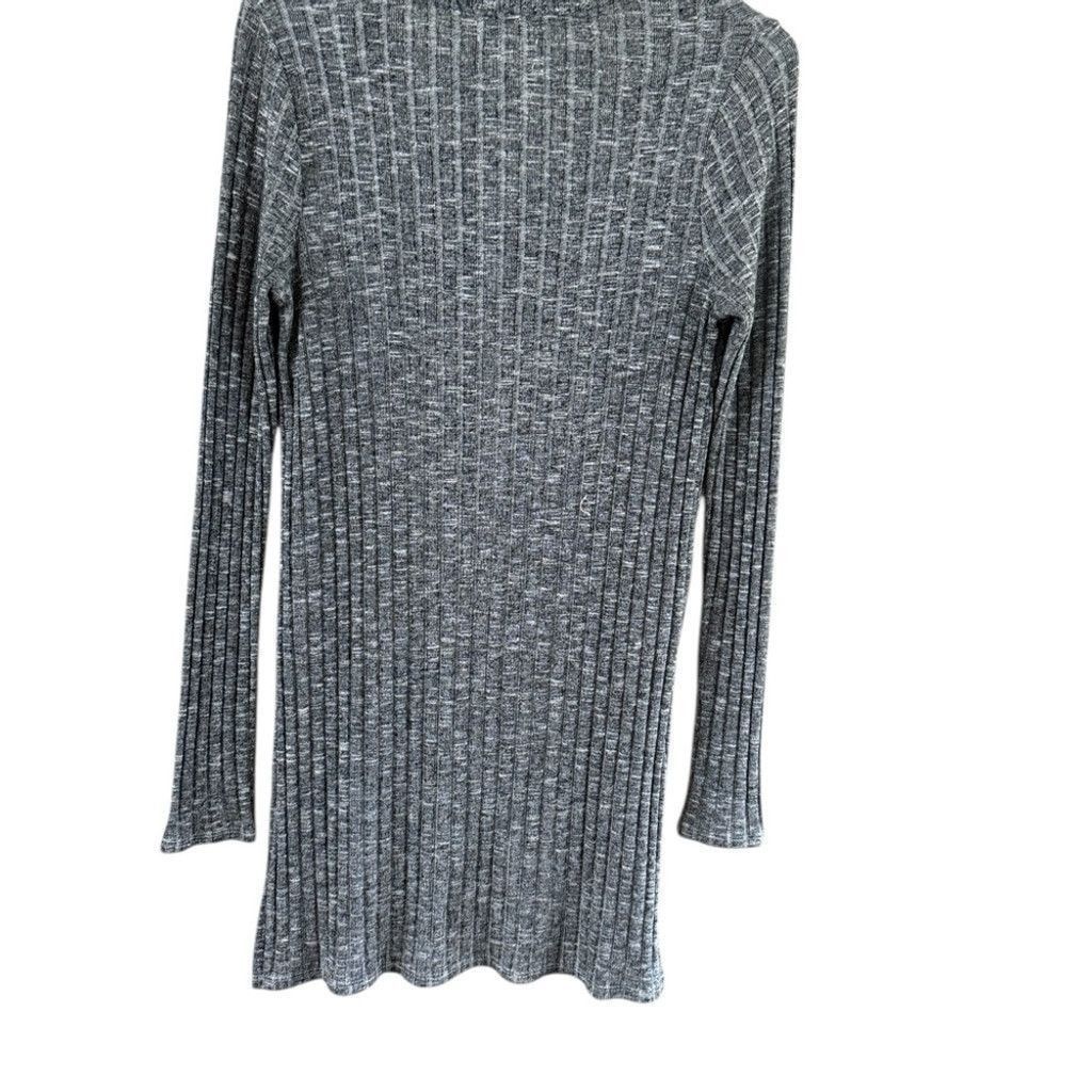Anthropologie Anthropologie Charcoal Ribbed V-Neck Tunic Size XS / US 0-2 / IT 36-38 - 4 Thumbnail