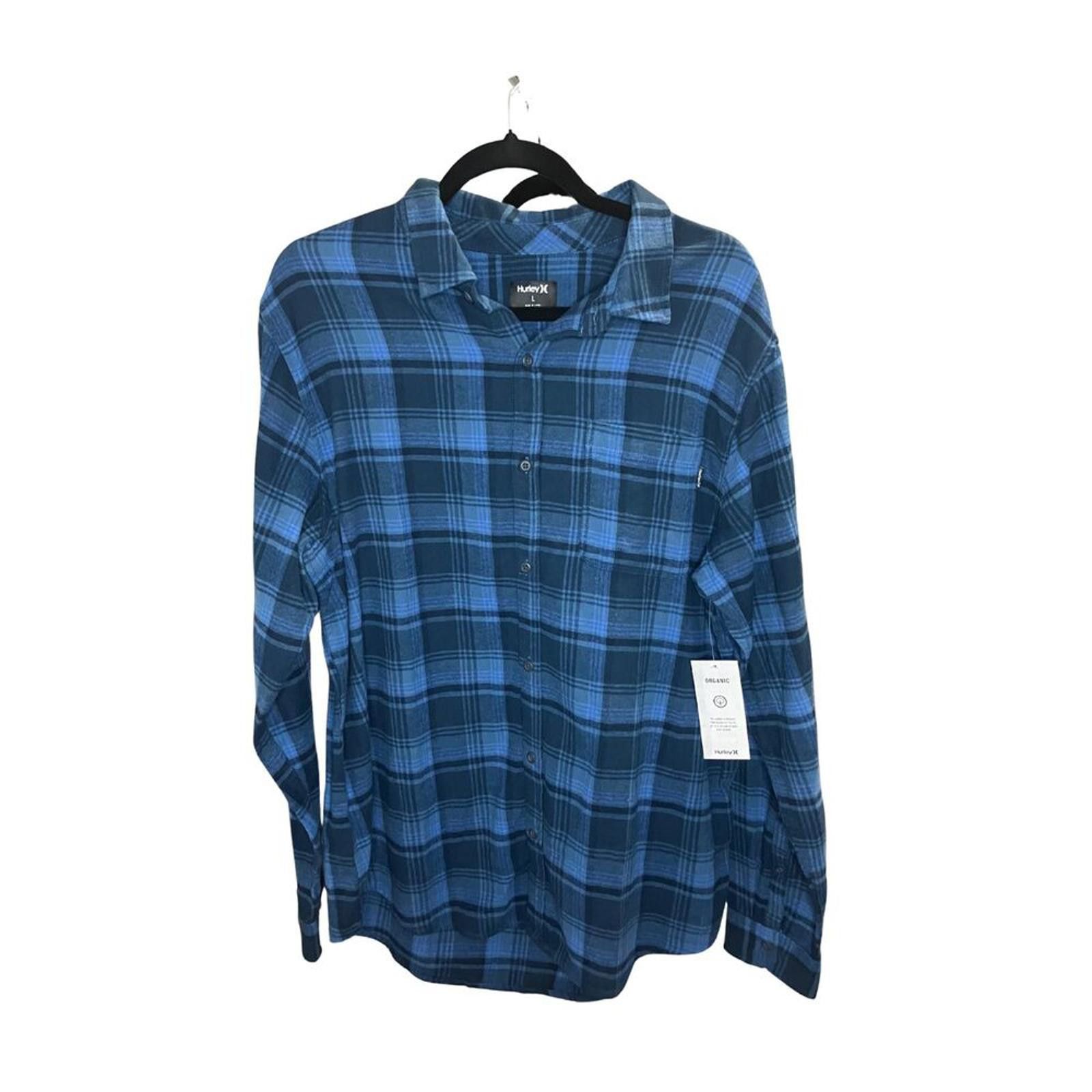 Hurley Hurley Men's Organic Cotton Flannel Shirt Size L NWT Size US L / EU 52-54 / 3 - 2 Thumbnail