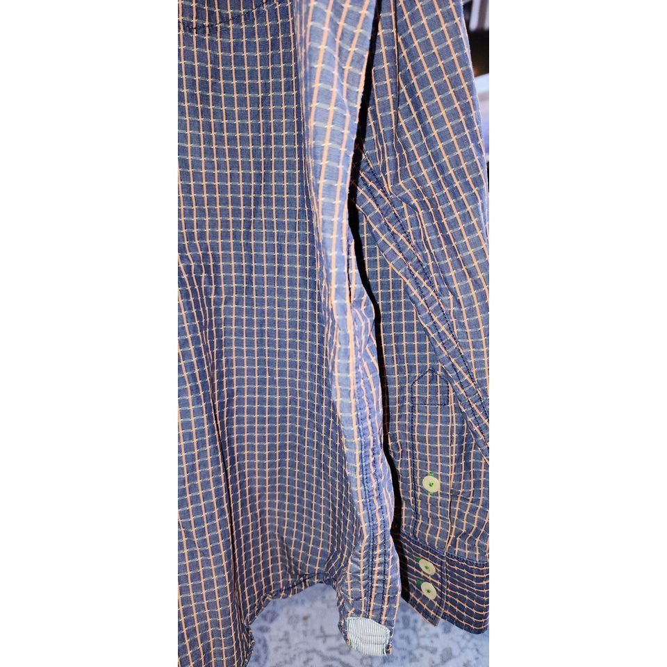 Tommy Bahama Tommy Bahama Navy Mens Medium Long Sleeve Button Down Textur Size US M / EU 48-50 / 2 - 7 Thumbnail