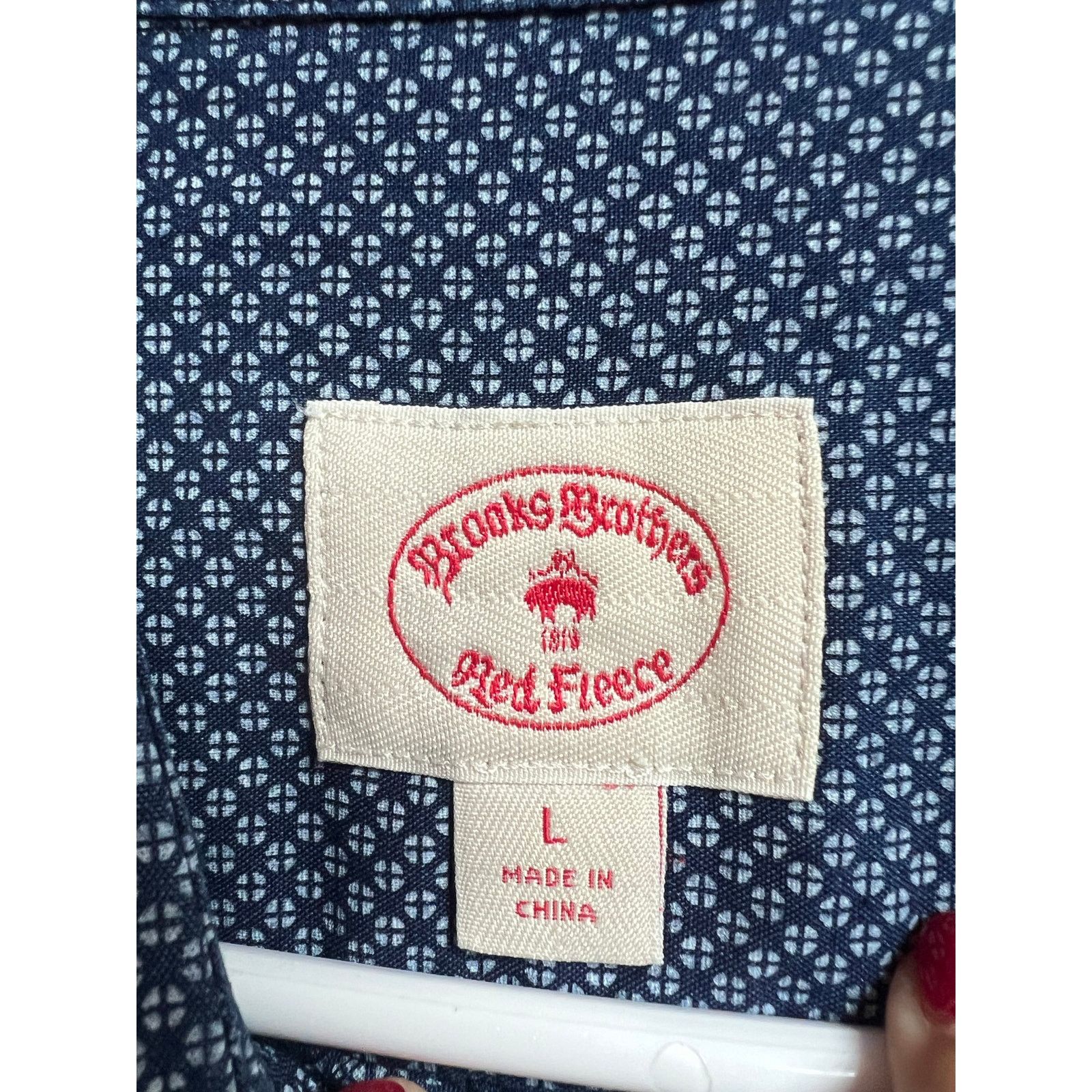 Brooks Brothers Brooks Brothers Red Fleece Cotton Blue White Long Sleeve Size US L / EU 52-54 / 3 - 2 Thumbnail