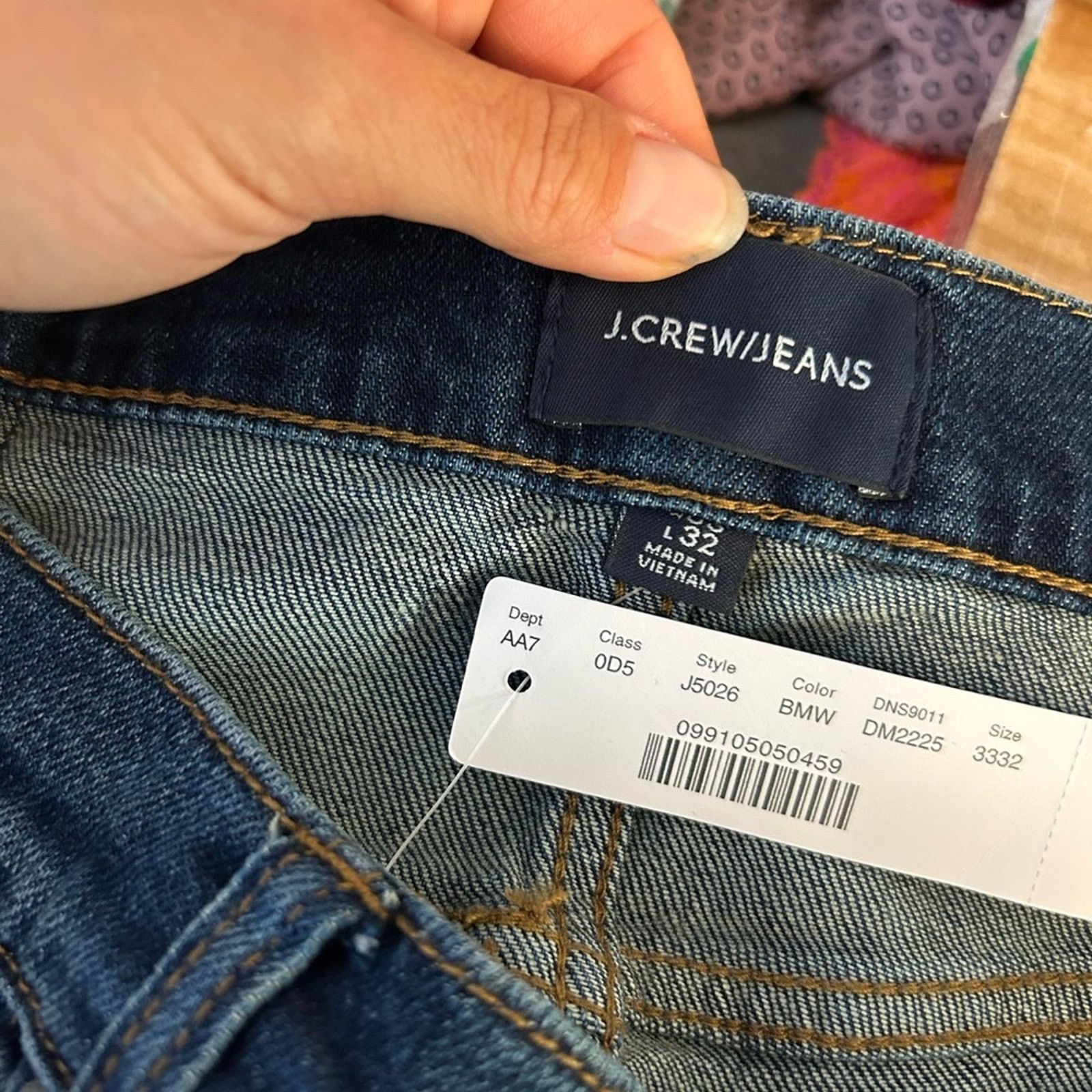 J.Crew Nwt J.Crew 484 Slim-fit Jean in Broken-In Japanese Denim Size US 33 - 3 Thumbnail