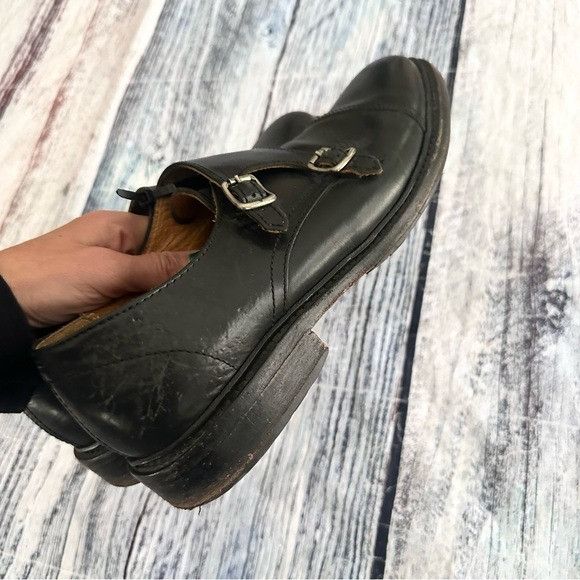Frye Frye James Monk Strap Black Leather Shoe Size Men's Size US 9.5 / EU 42-43 - 4 Thumbnail