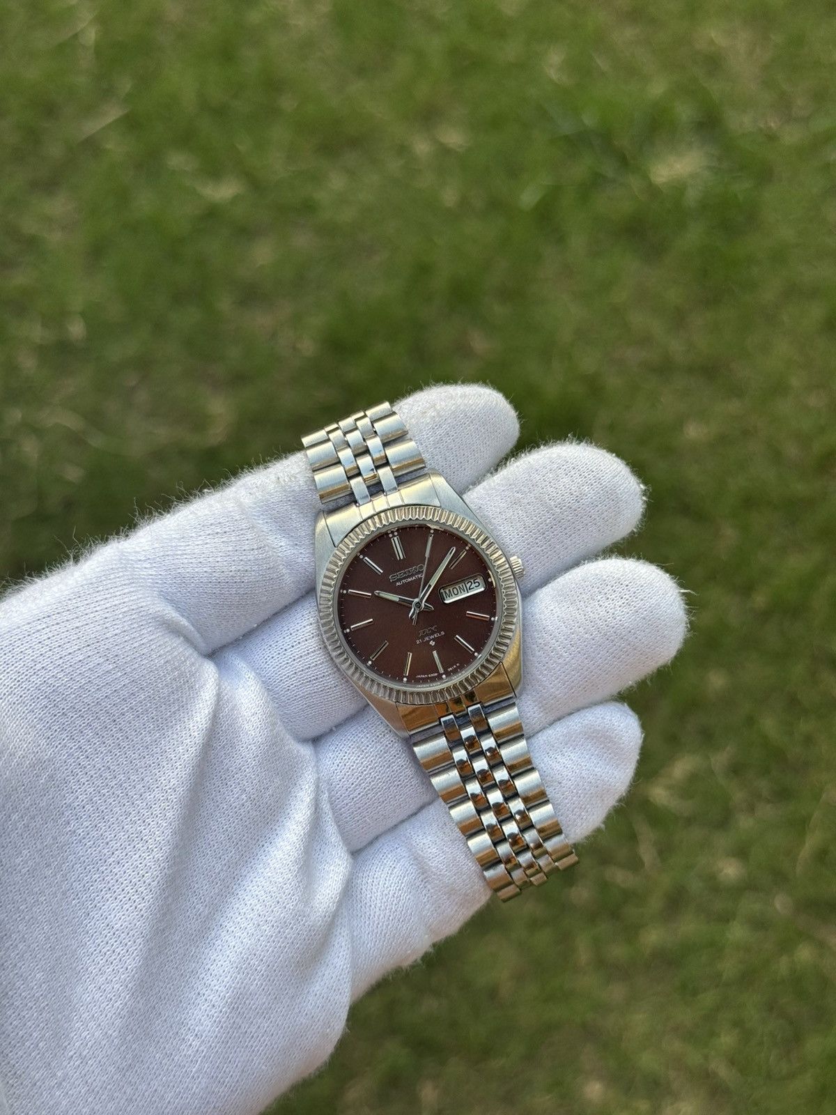 Seiko Seiko 5 DX Fluted Bezel Automatic 6309 Japanese mens Watch Size 36 - 19 Thumbnail