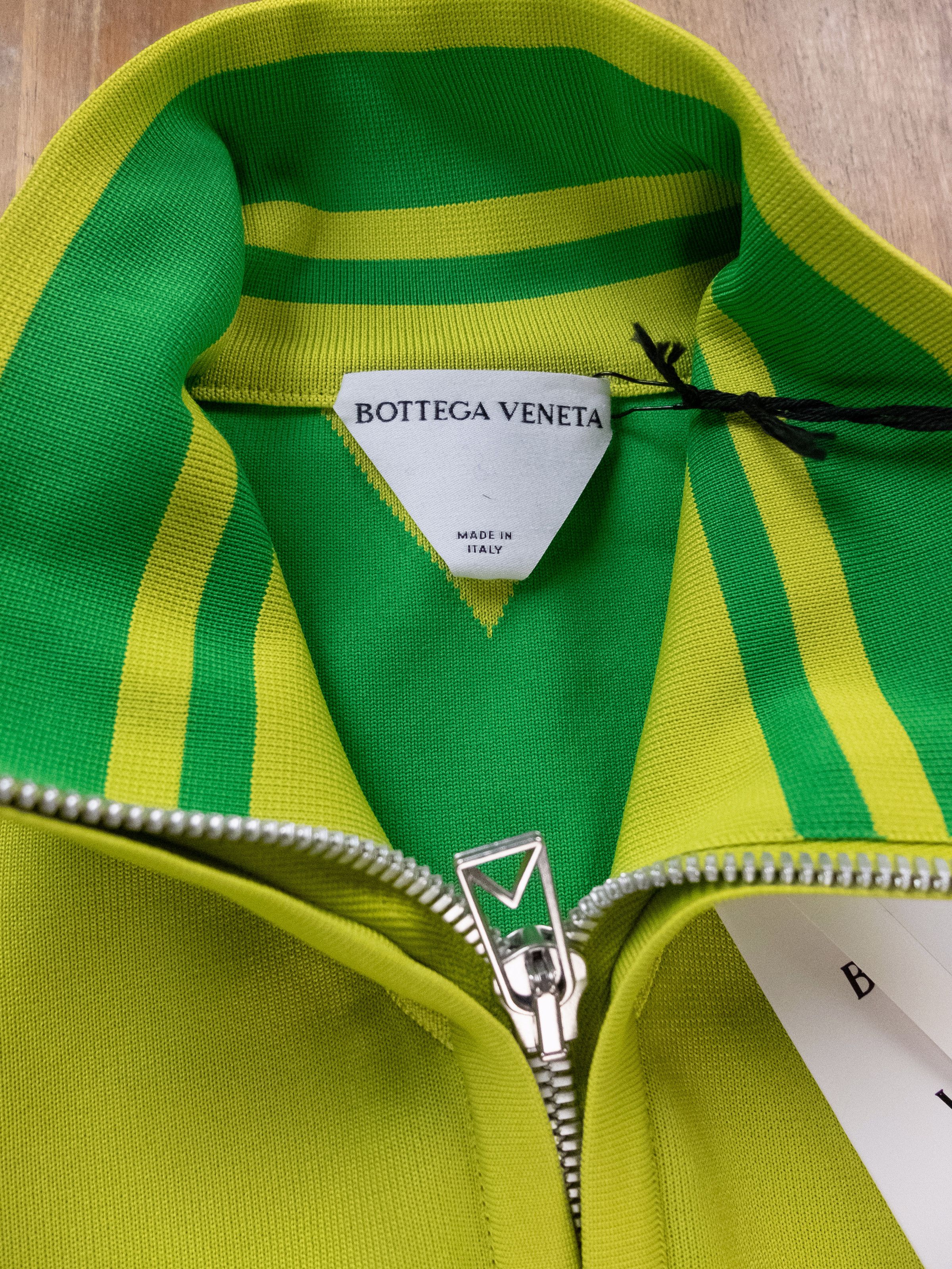Bottega Veneta BOTTEGA VENETA green standing collar sweatshirt jacket q Size US M / EU 48-50 / 2 - 7 Thumbnail
