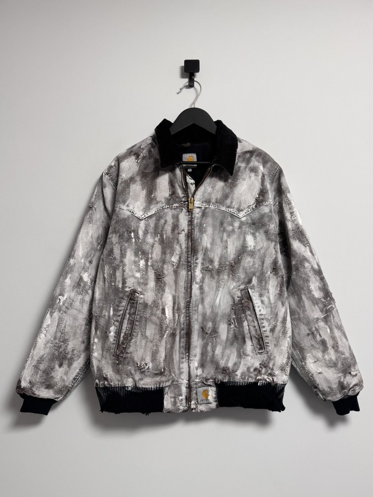 Carhartt Vintage Carhartt Jacket white Brown Y2K style Size US XL / EU 56 / 4 - 1 Thumbnail