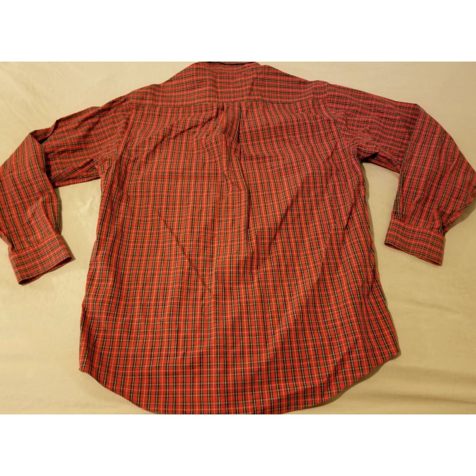 Brooks Brothers Brooks Brothers Dress Shirt Men M Medium Red Button Cotton Size 40R - 5 Thumbnail