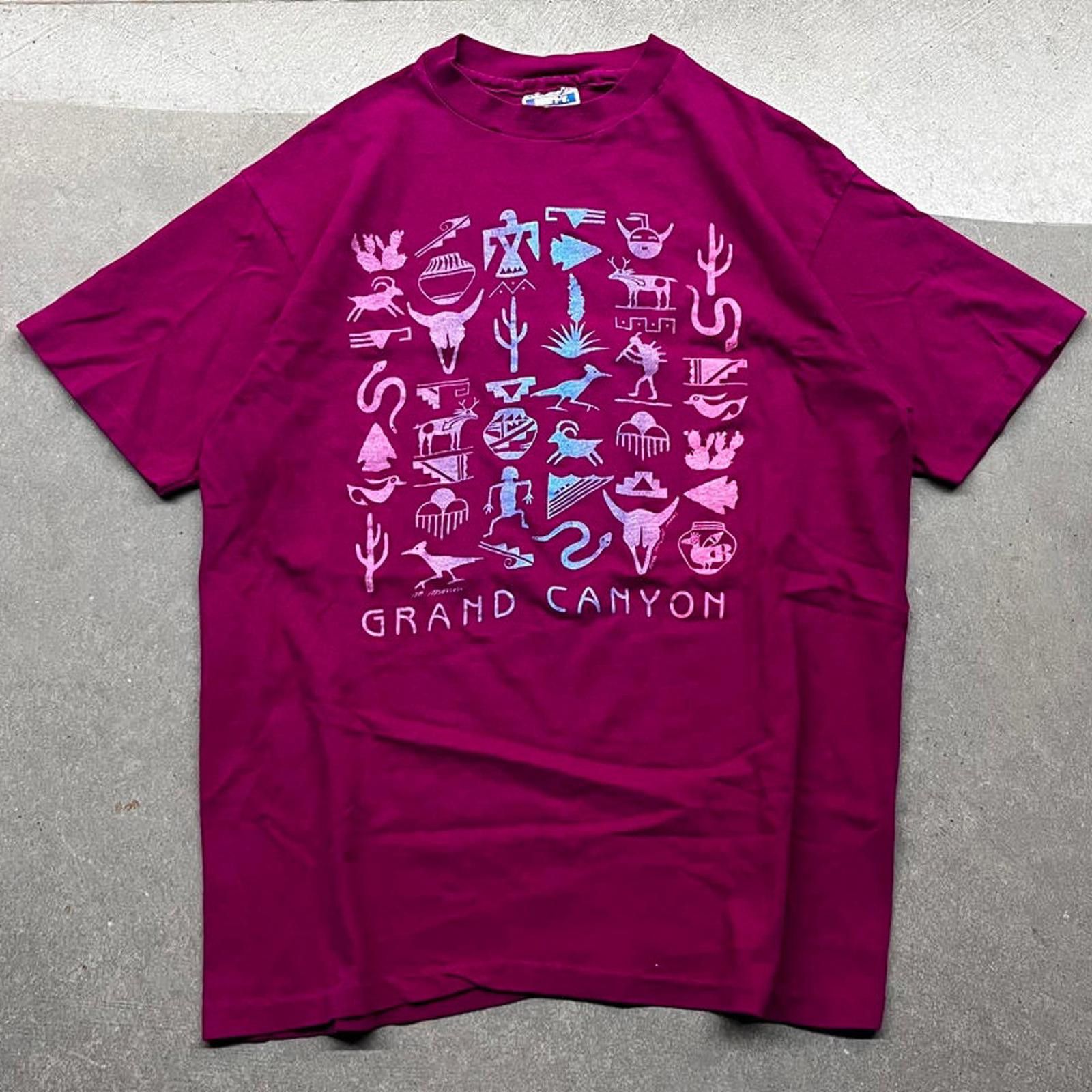 Hanes Vintage 80s Hanes Beefy-T Grand Canyon Graphic Tshirt Size US L / EU 52-54 / 3 - 1 Thumbnail