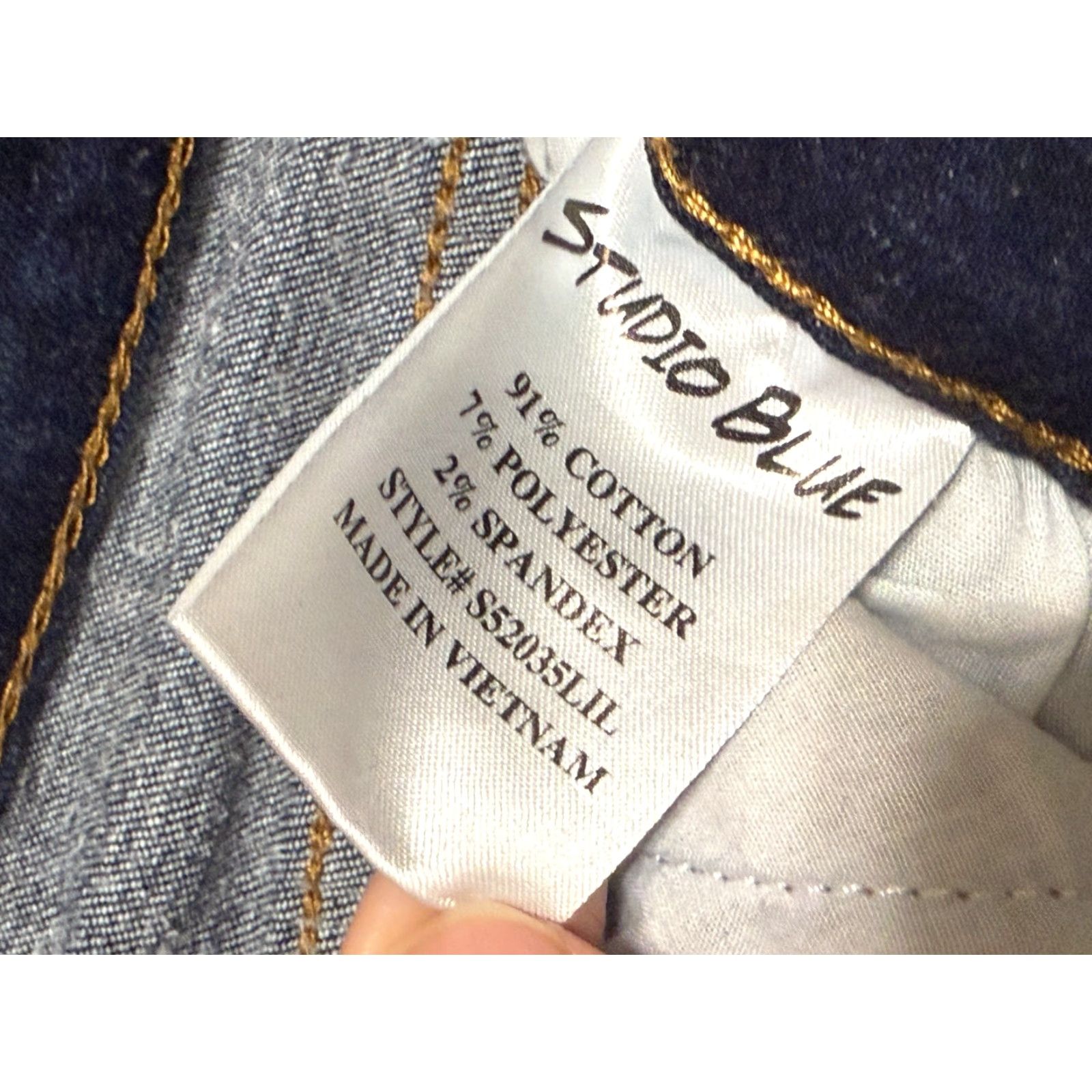 Vintage Studio Jeans, Womens Size 30, Blue Denim, Straight Leg, Pockets, Dark Wash Size 30" / US 8 / IT 44 - 5 Thumbnail