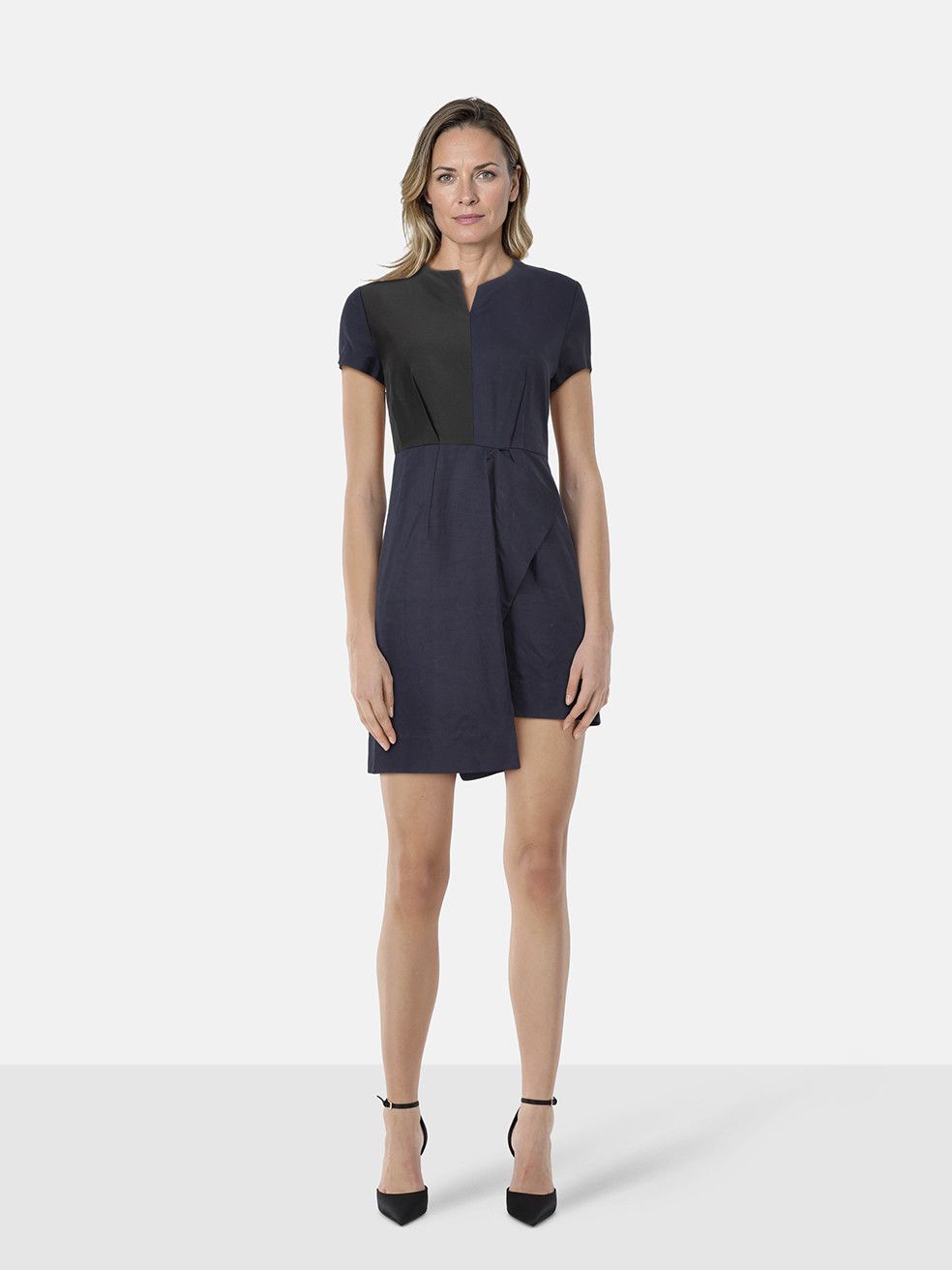 Stella McCartney Navy & Black Patch Dress Size XS / US 0-2 / IT 36-38 - 1 Thumbnail