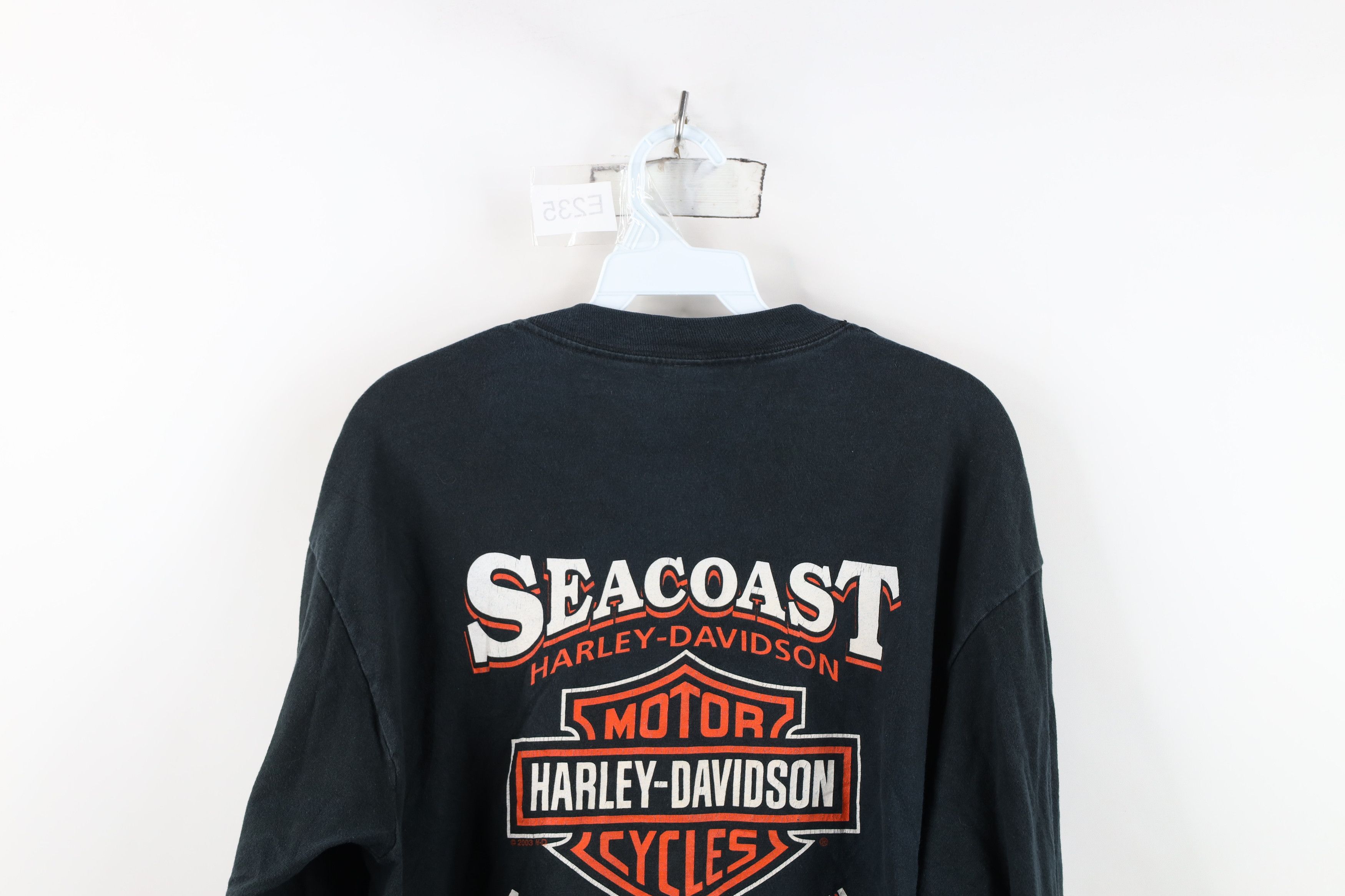 Harley Davidson Vintage Harley Davidson Flames Long Sleeve T-Shirt Black Size US M / EU 48-50 / 2 - 14 Thumbnail