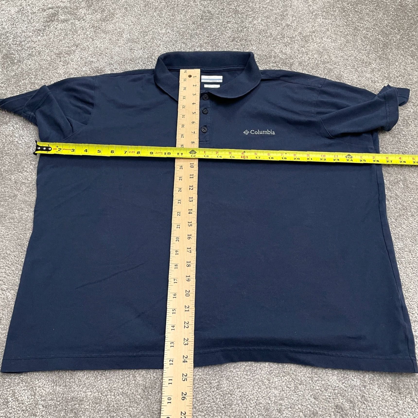 Vintage Columbia Polo Shirt Mens XL Regular Fit Short Sleeve Navy Blue Classic Sports Fishing Golf Top Size US XL / EU 56 / 4 - 5 Thumbnail