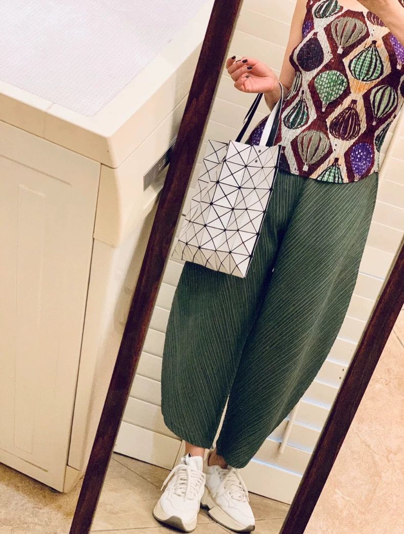 Issey Miyake Issey Miyake size:3 Purple and green color-blocked hot air Size XS / US 0-2 / IT 36-38 - 6 Thumbnail