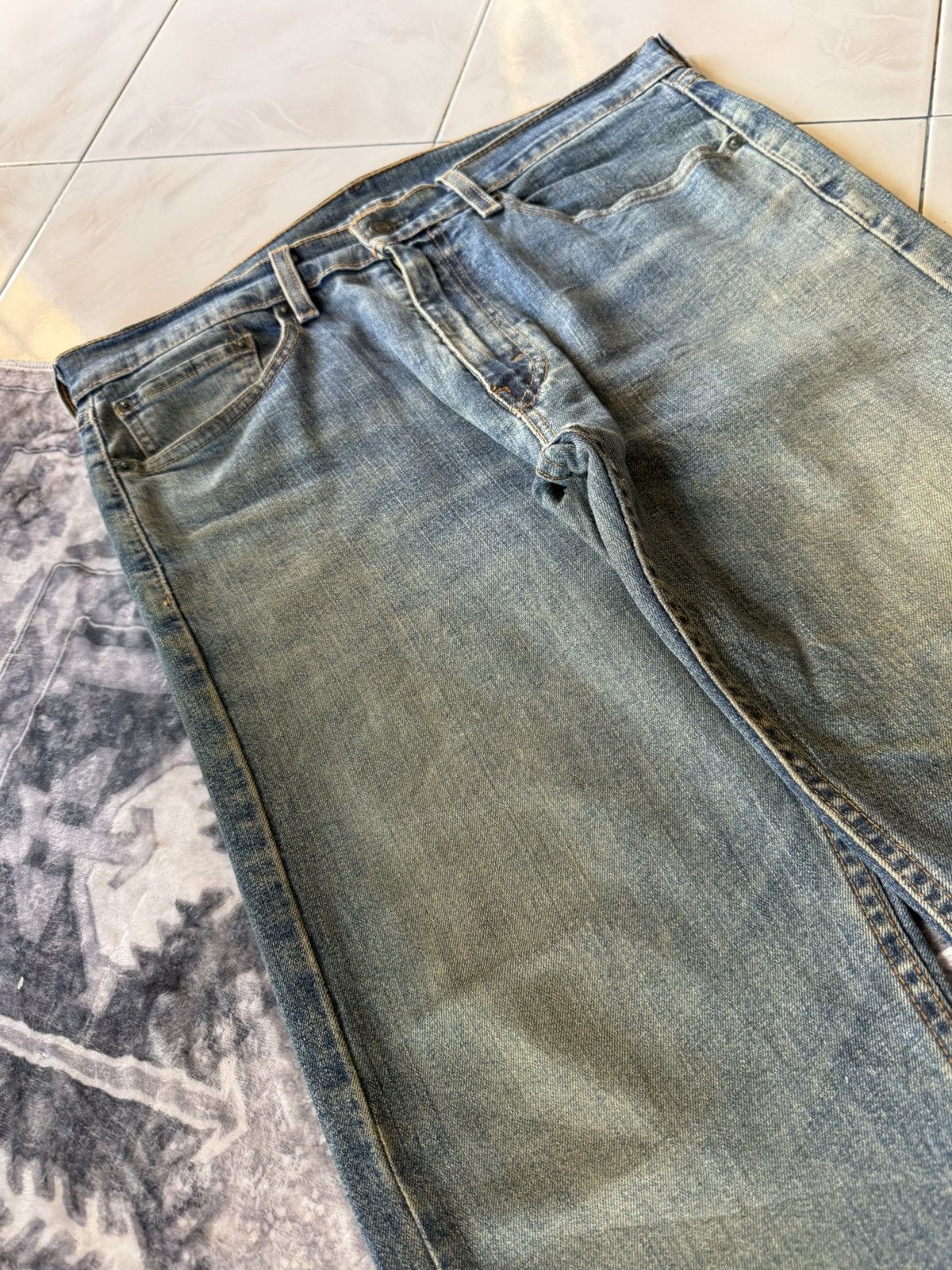 Levi's 2000s Vintage Levis 505 Dusty Muddy Wash Jeans Size US 32 / EU 48 - 8 Thumbnail