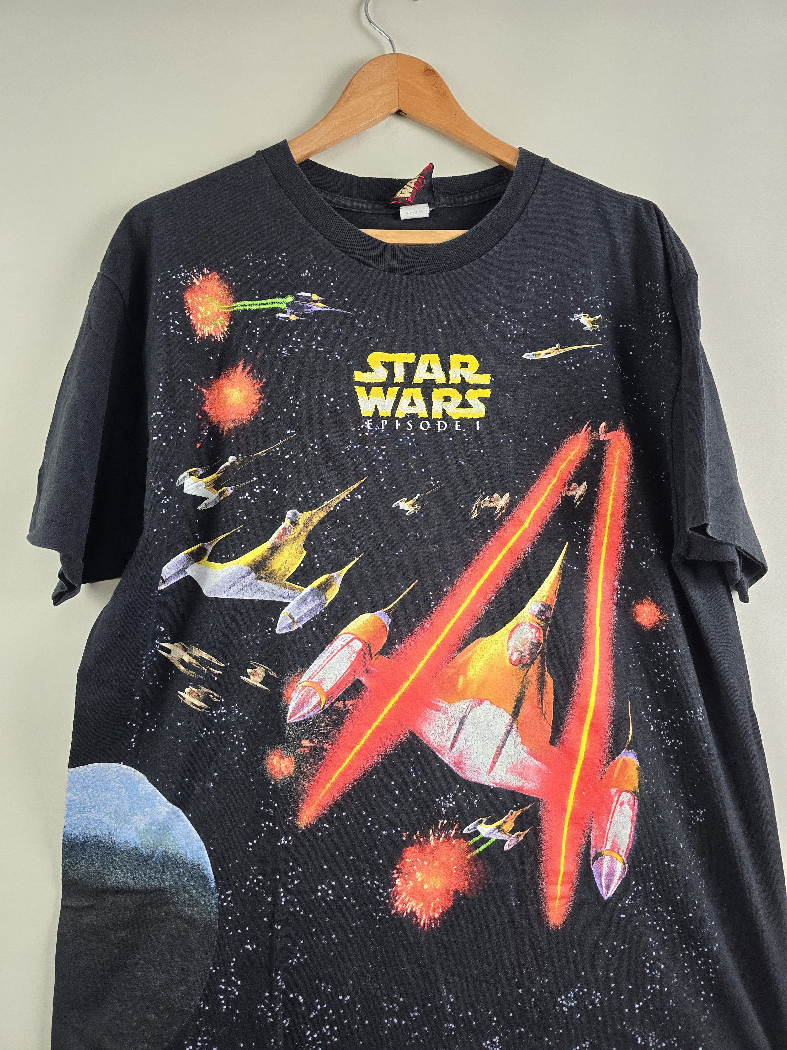 Star Wars × Vintage 90s Star Wars Episode 1 All over print XL 23" 30" Size US XL / EU 56 / 4 - 5 Thumbnail