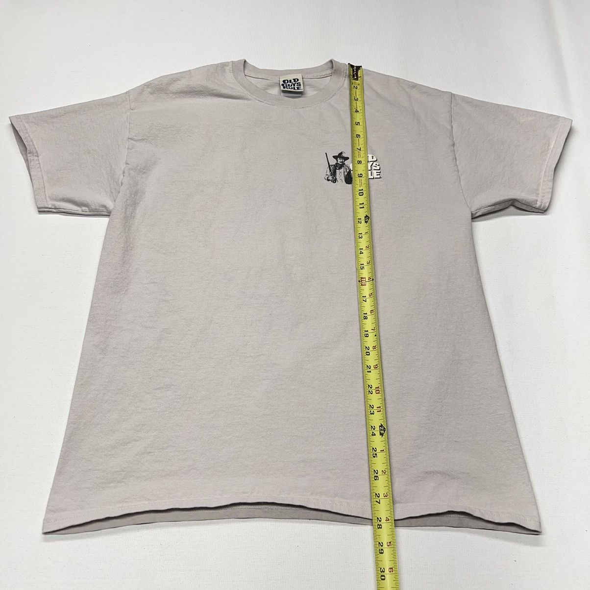 Vintage Old Guys Rule Tee Shirt Beige John Wayne Graphic Dad Y2K Size US L / EU 52-54 / 3 - 22 Thumbnail