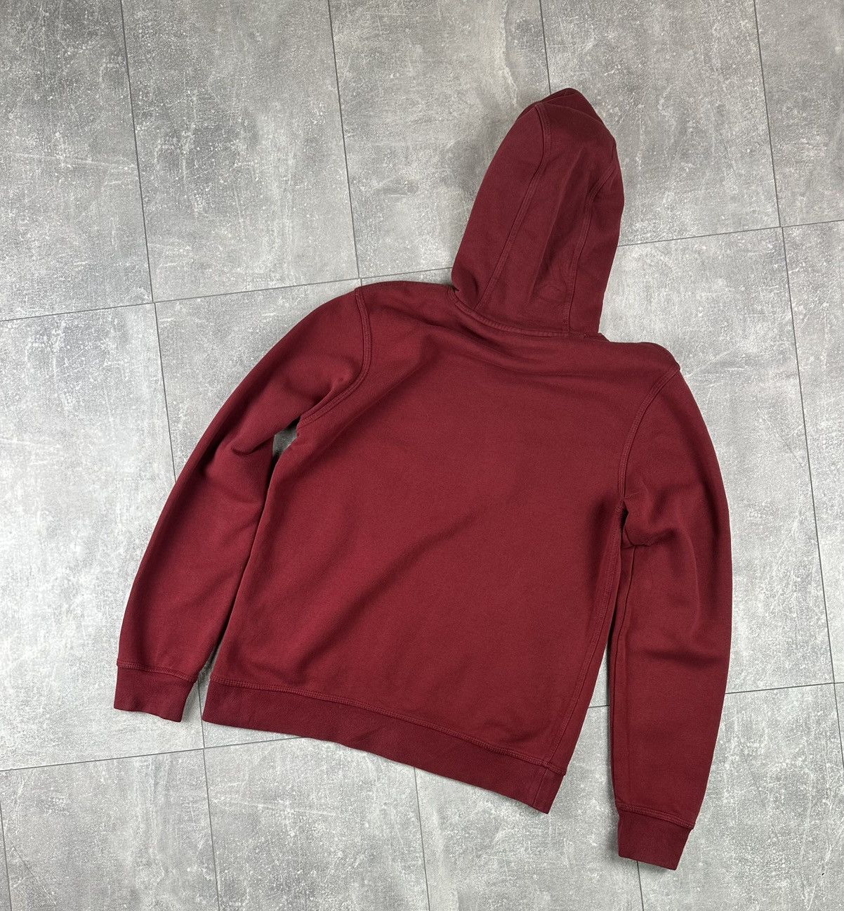 Nike Mens Nike Overprint Logo Burgundy Velour Hoodie Size US M / EU 48-50 / 2 - 10 Thumbnail
