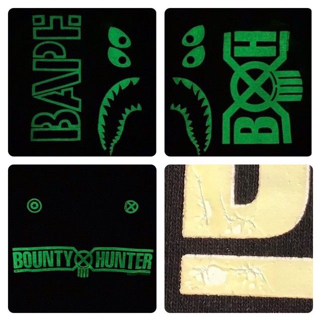 Bape × Bounty Hunter 💫Glow in the dark💫 BAPE BOUNTY HUNTER Shark Full Zip Hoodie Size US M / EU 48-50 / 2 - 8 Thumbnail
