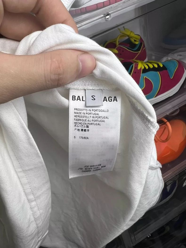 Balenciaga Balenciaga Dissolve smiling face short sleeve white Size US S / EU 44-46 / 1 - 6 Thumbnail