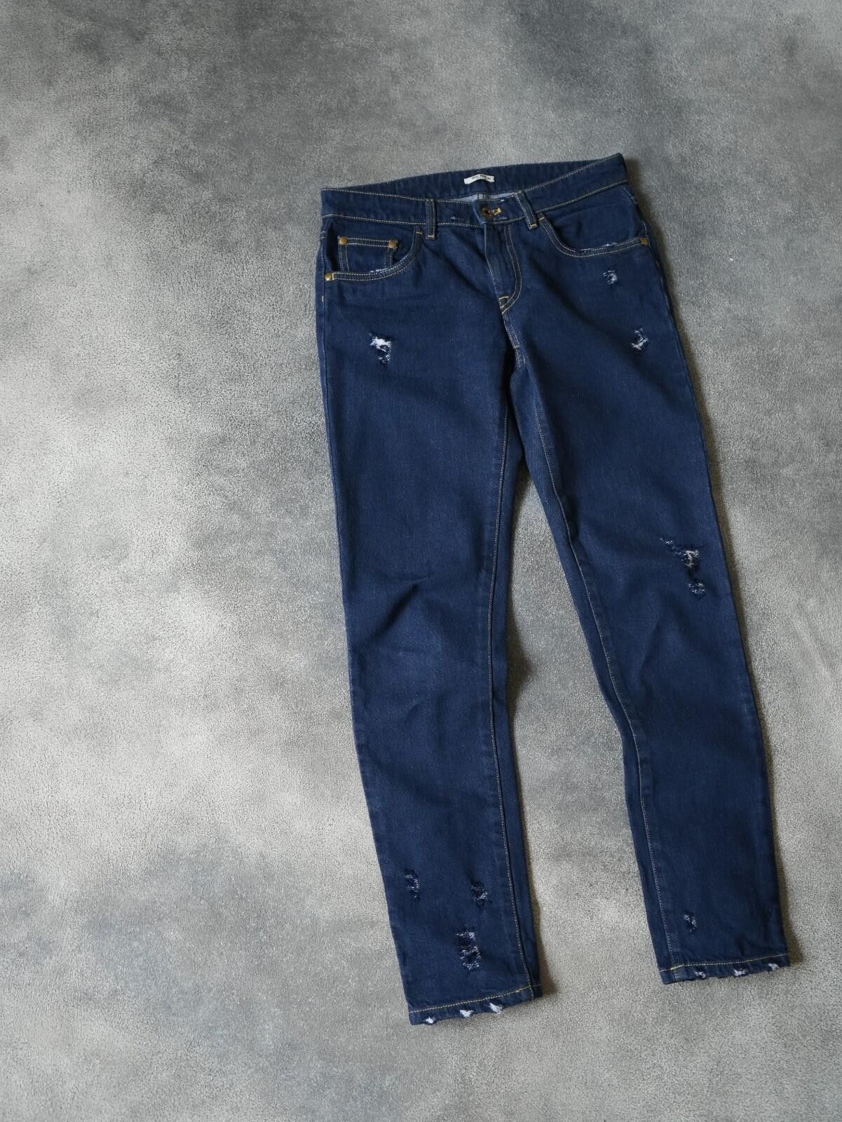 Miu Miu Miu Miu Distressed W/ Lace Part Skinny Jeans Pants Size 26" / US 2 / IT 38 - 3 Thumbnail