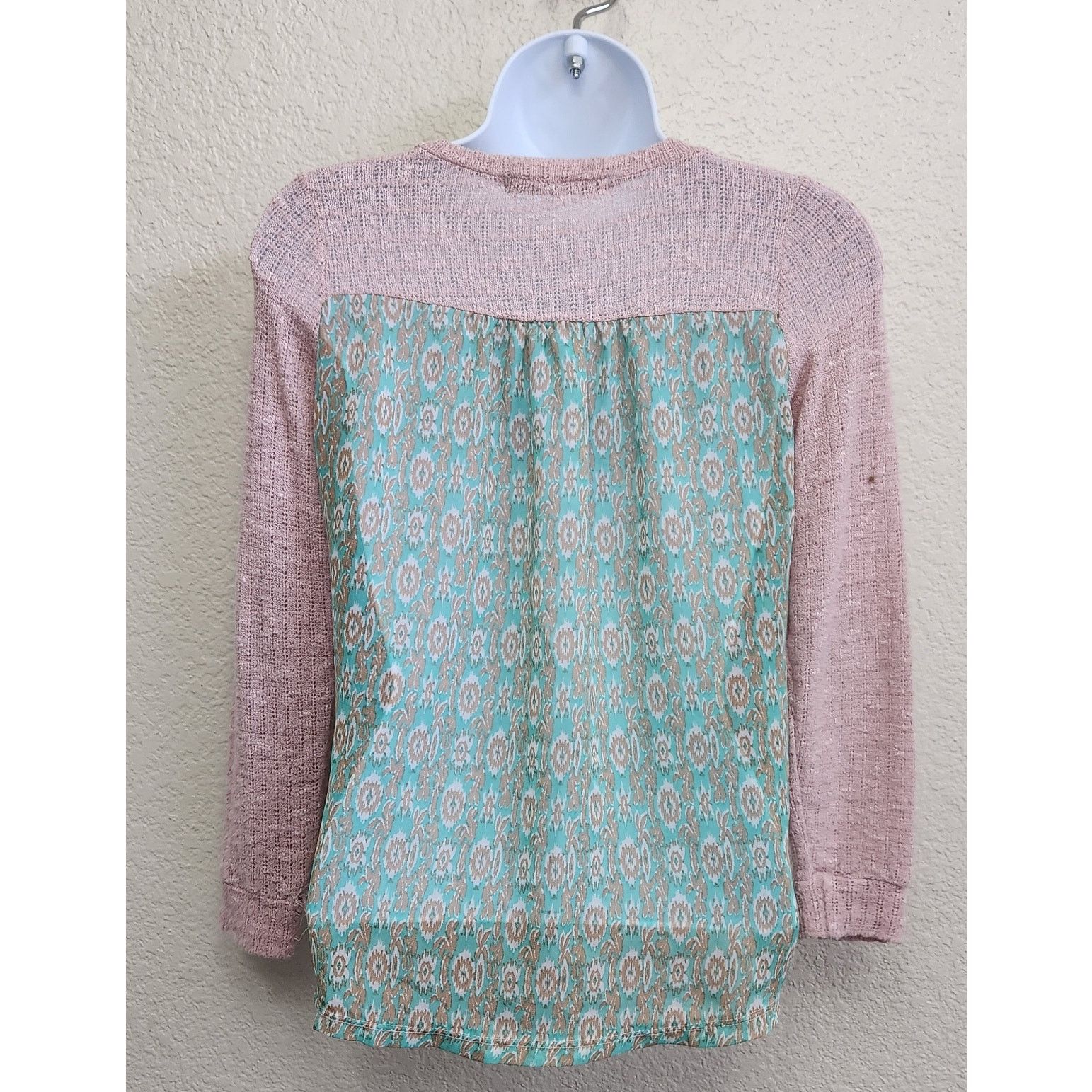 Other Vintage Havana Pink Popcorn Knit Long Sleeve Top Large Size L / US 10 / IT 46 - 3 Thumbnail