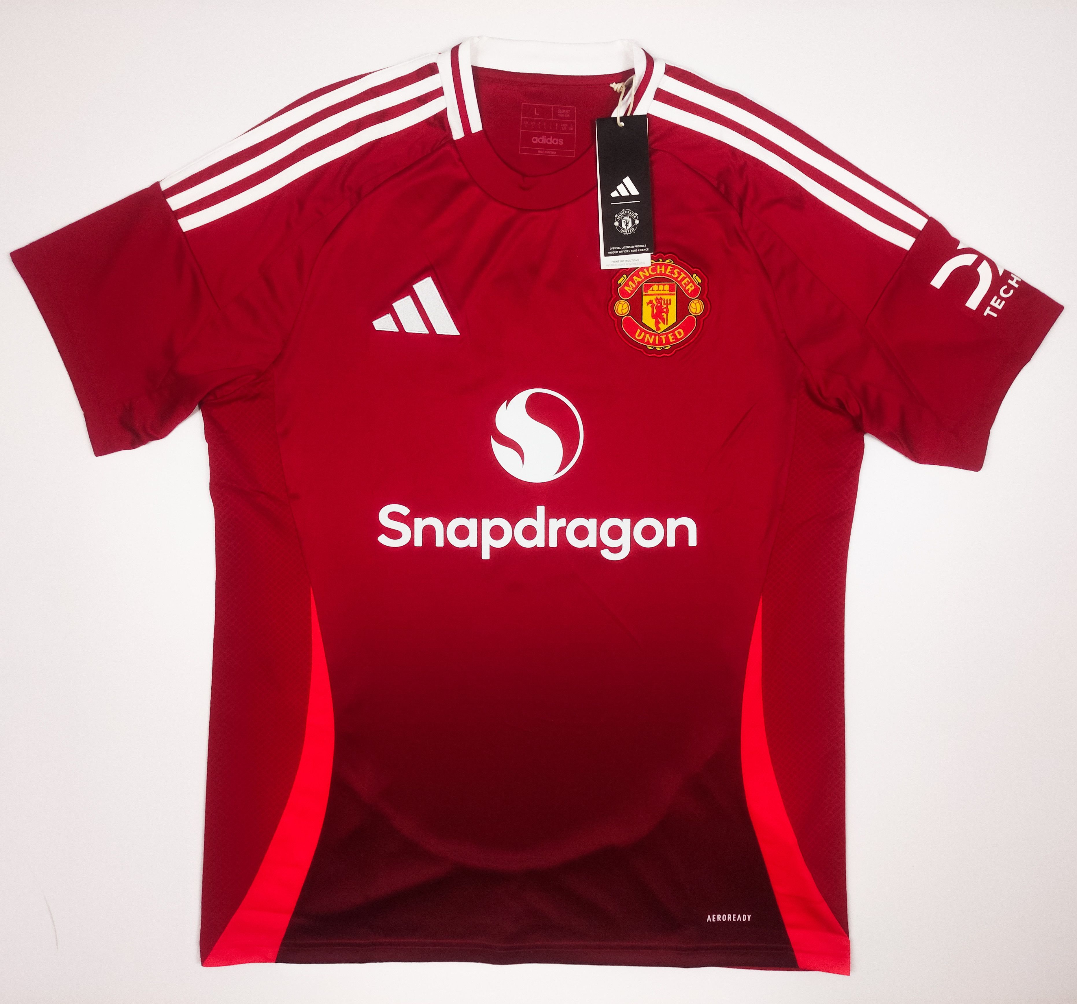 Adidas BNWT B. Fernandes #8 Manchester United 2024 2024 Adidas Home Size US L / EU 52-54 / 3 - 2 Thumbnail