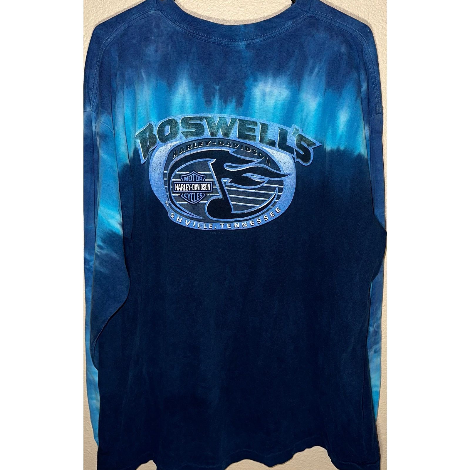 Harley Davidson 💙 HARLEY-DAVIDSON “BOSWELL’S NASHVILLE” TIE-DYE 💙 Size XL Size US XL / EU 56 / 4 - 2 Thumbnail