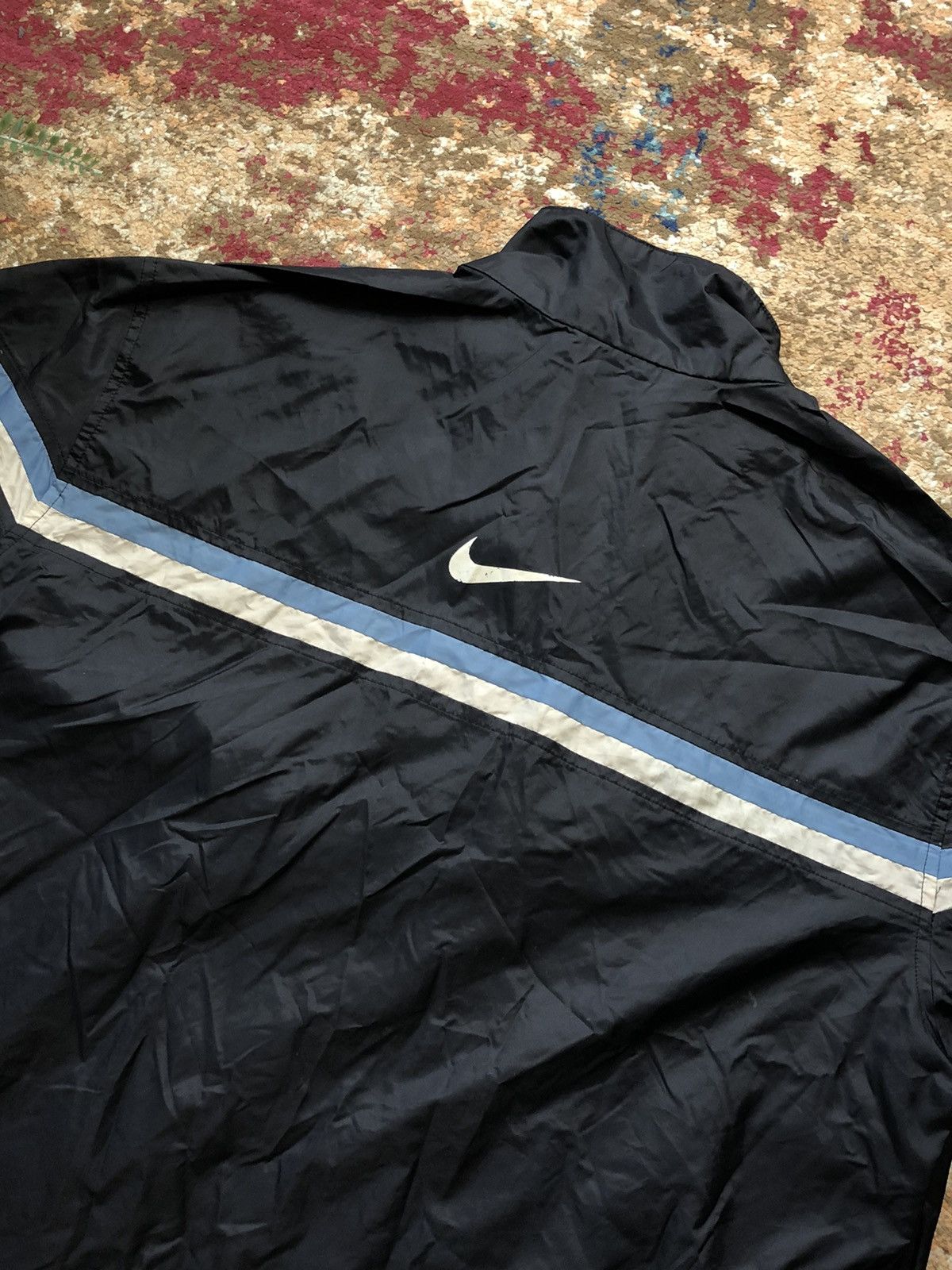 Nike × Vintage 🏴‍☠️ 90’s NIKE RETRO CENTRAL BACK SWOOSH LOGO TRACK JACKET Y2K Size US L / EU 52-54 / 3 - 5 Thumbnail