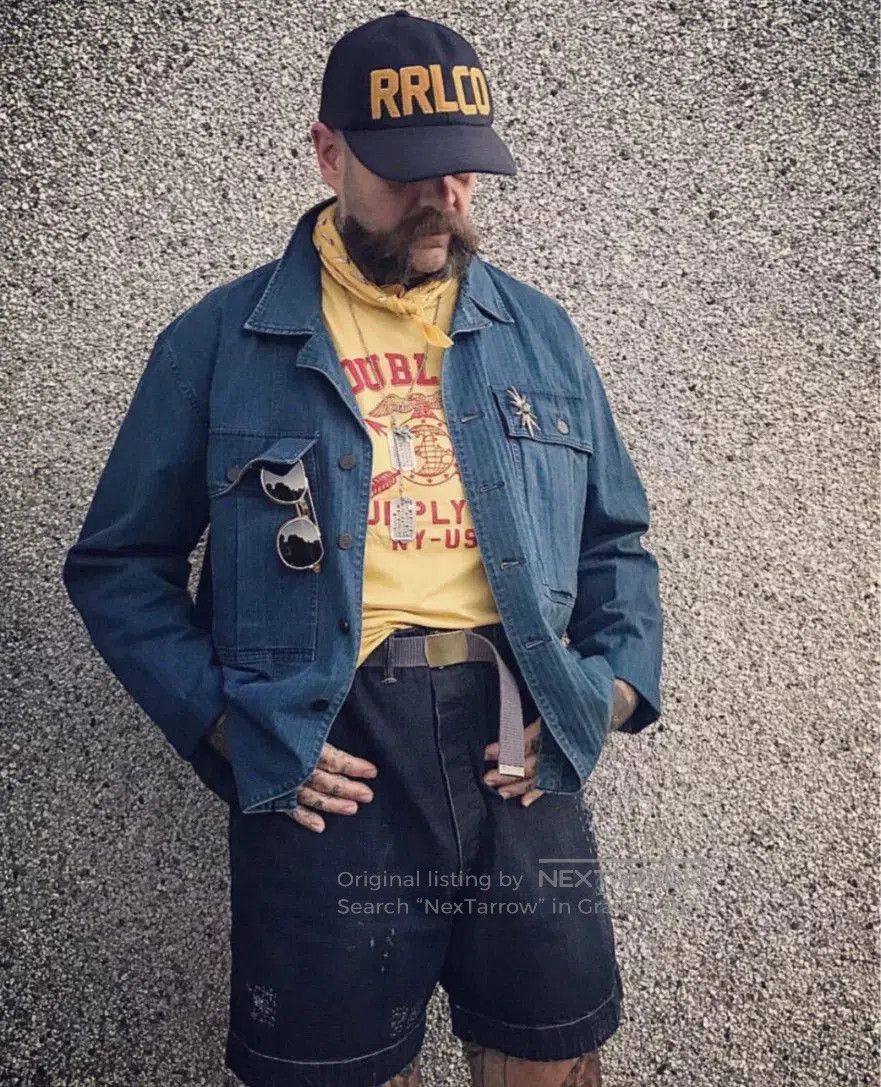 RRL Ralph Lauren vintage 1941 denim utility shorts. Size US 36 / EU 52 - 3 Thumbnail
