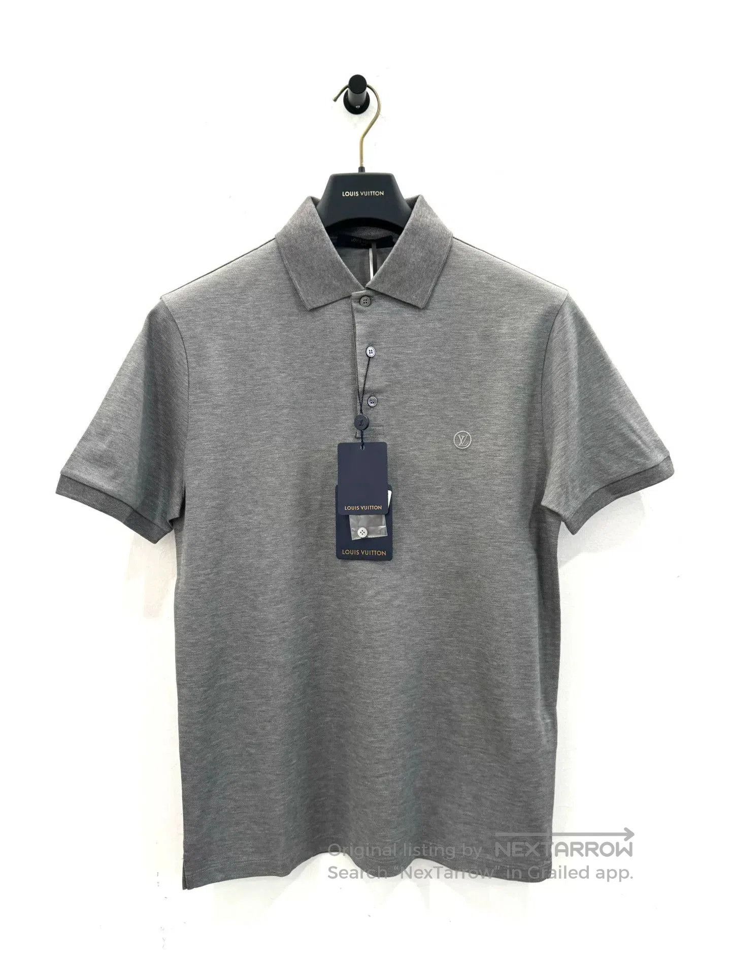 Louis Vuitton LV Men's Gray Logo Short Sleeve Tee S. Size US S / EU 44-46 / 1 - 1 Thumbnail