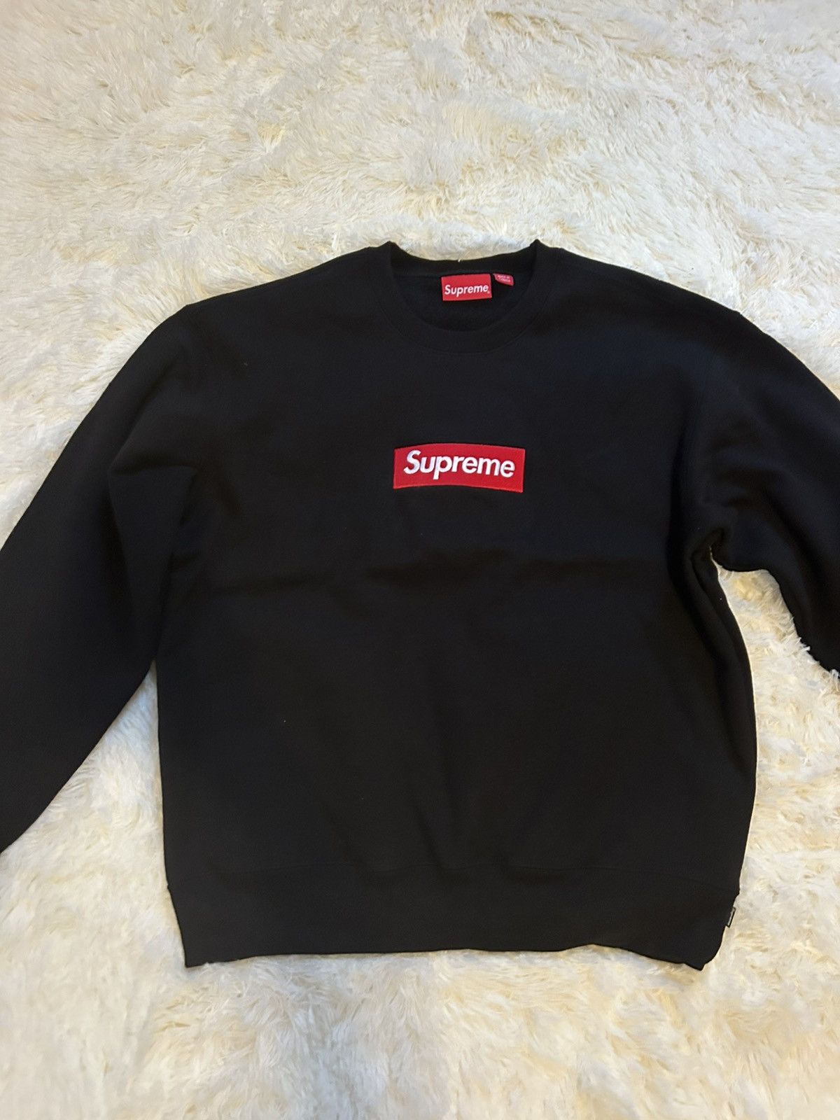 Supreme Supreme Boxo Logo Crewneck Black🖤 Size US M / EU 48-50 / 2 - 1 Thumbnail
