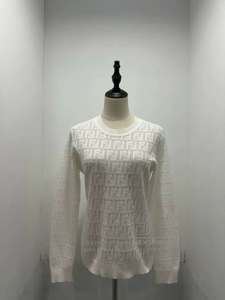 Fendi Fendi FF Printed Knit Top Size M / US 6-8 / IT 42-44 - 1 Thumbnail