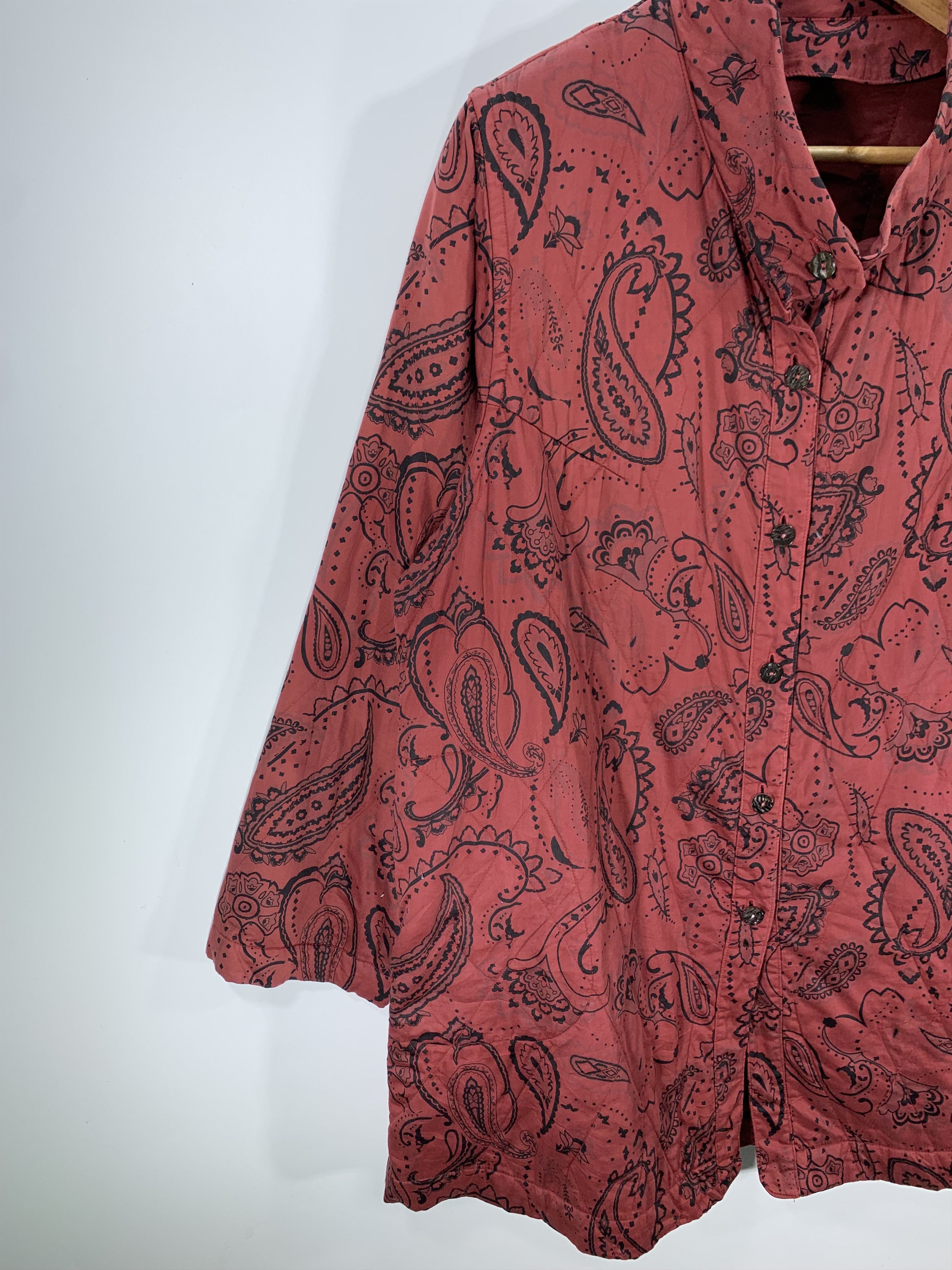 Japanese Brand × Vintage Vintage Pailesy Overprint Quilted jacket Size US M / EU 48-50 / 2 - 3 Thumbnail
